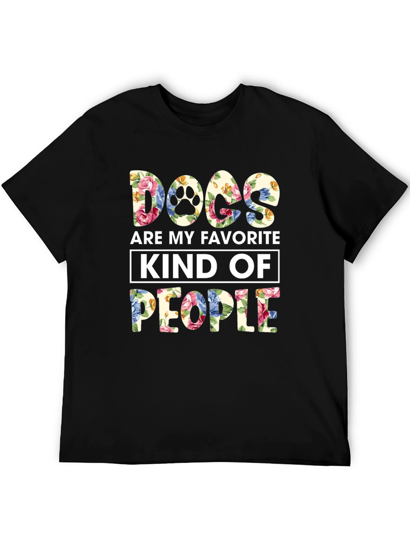 Camiseta Floral Perros Mi Gente Favorita