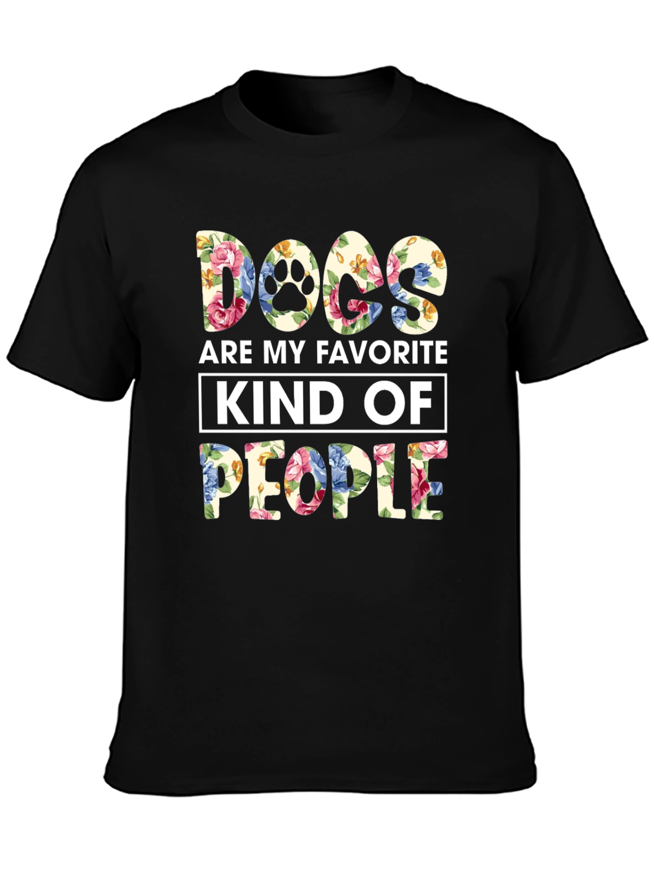 Camiseta Floral Perros Mi Gente Favorita