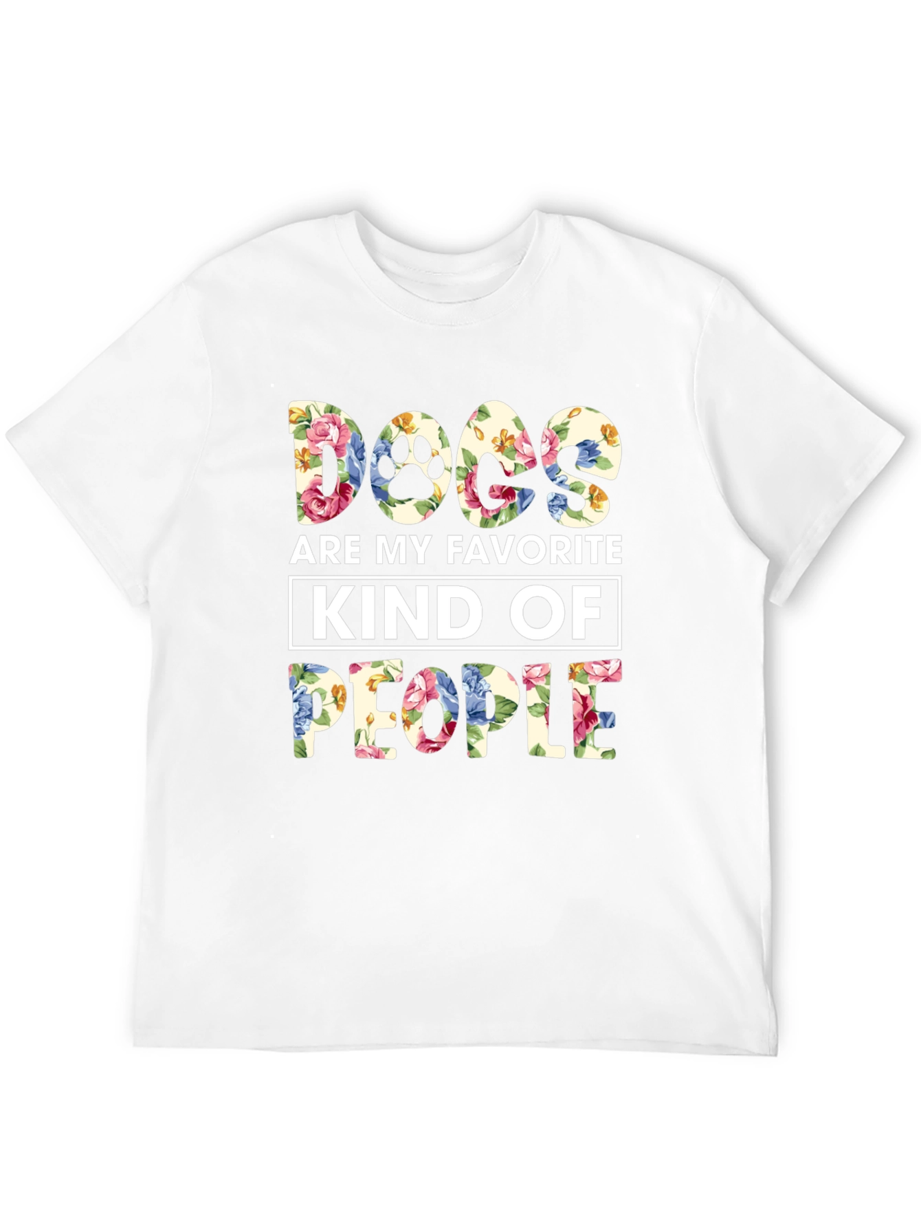 Camiseta Floral Perros Mi Gente Favorita
