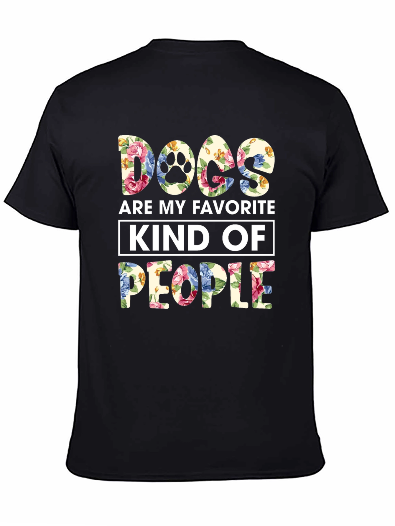 Camiseta Floral Perros Mi Gente Favorita