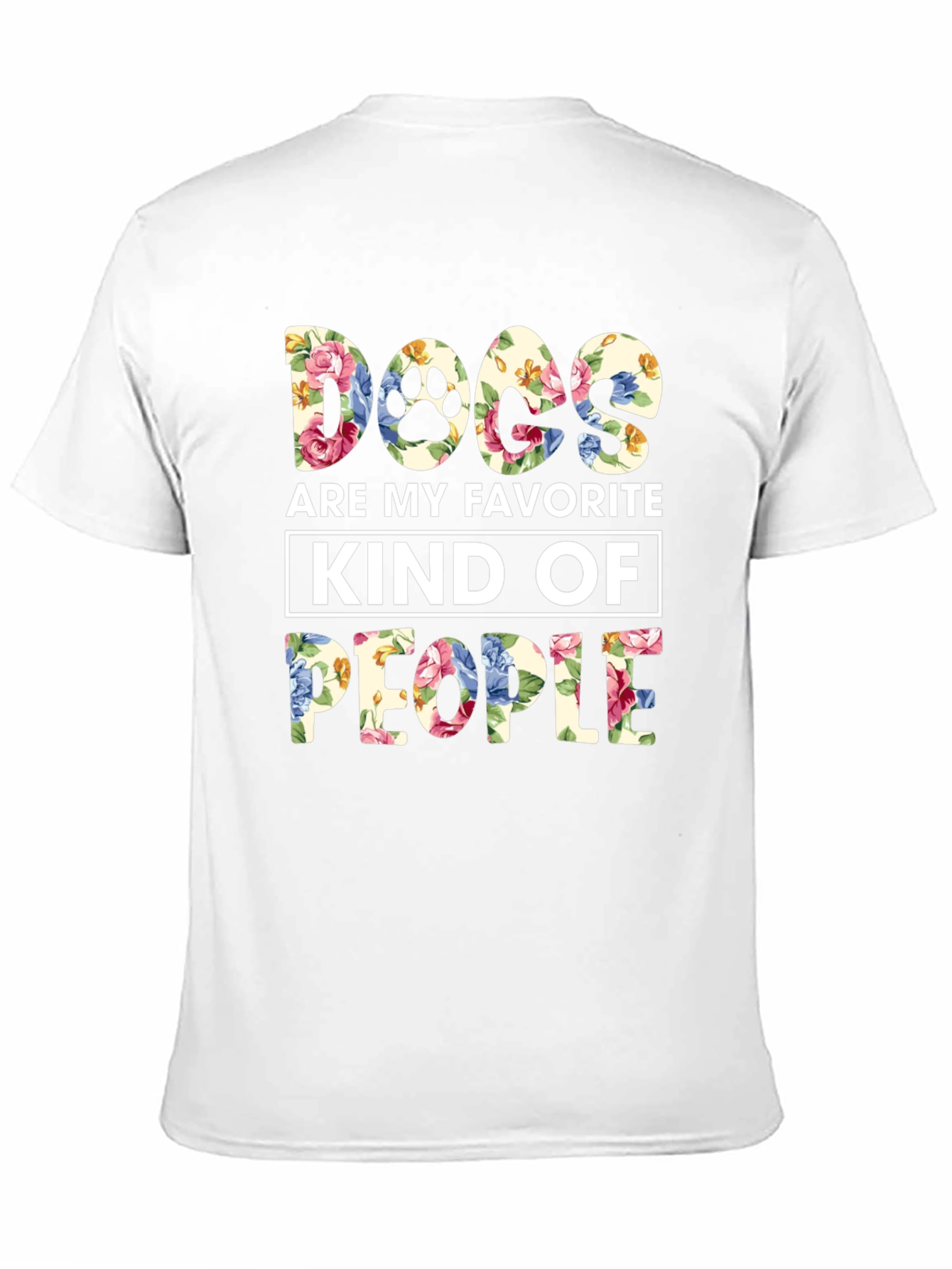 Camiseta Floral Perros Mi Gente Favorita