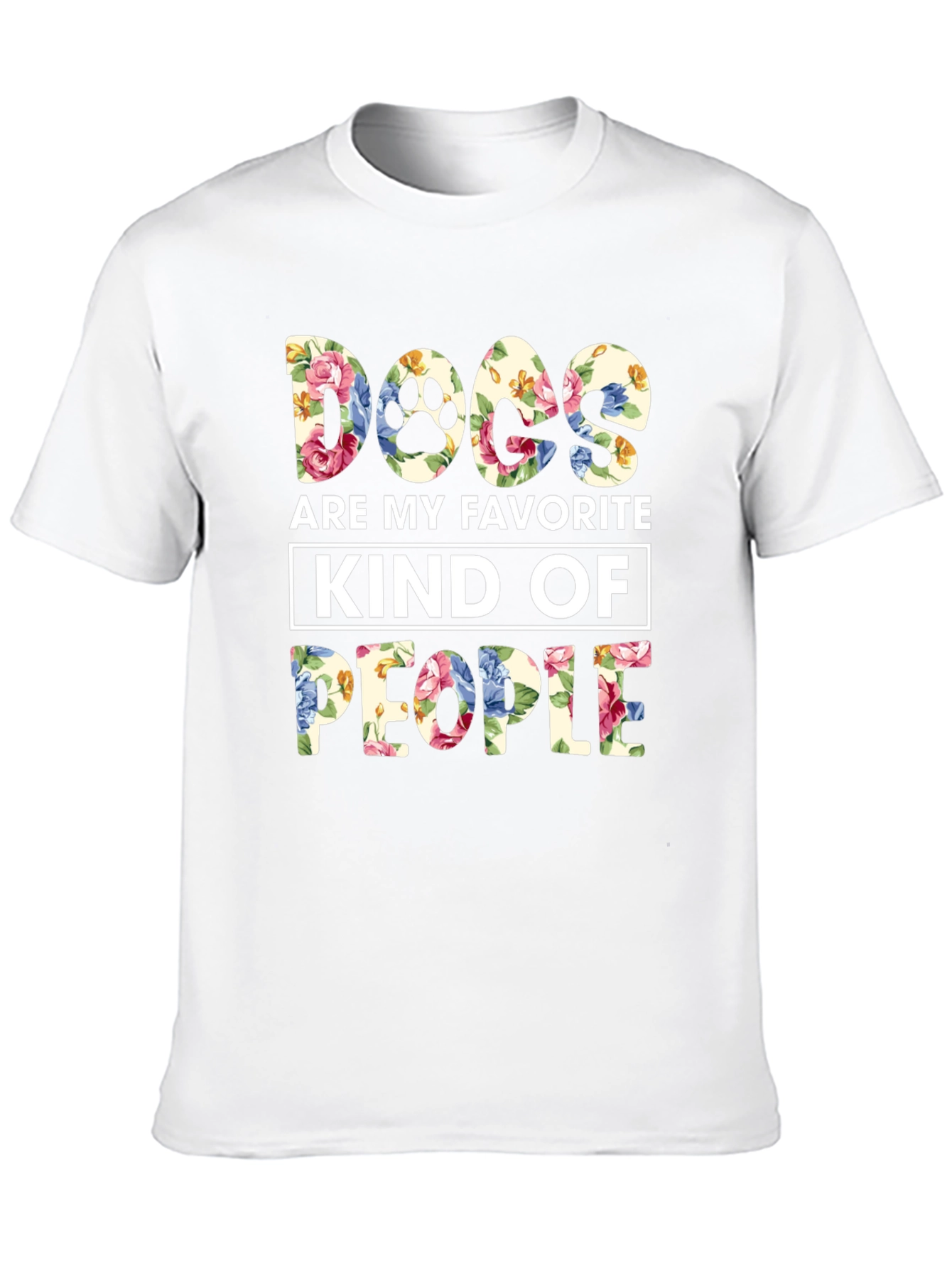 Camiseta Floral Perros Mi Gente Favorita