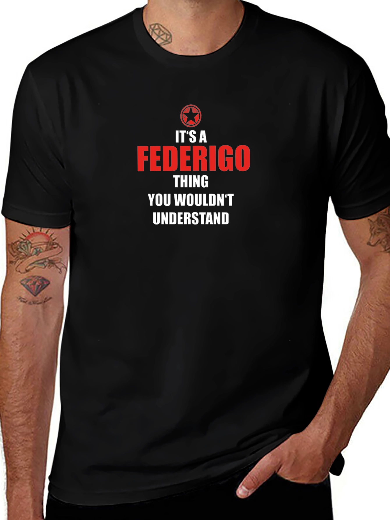 Camiseta Negra Es Una Cosa de Federigo