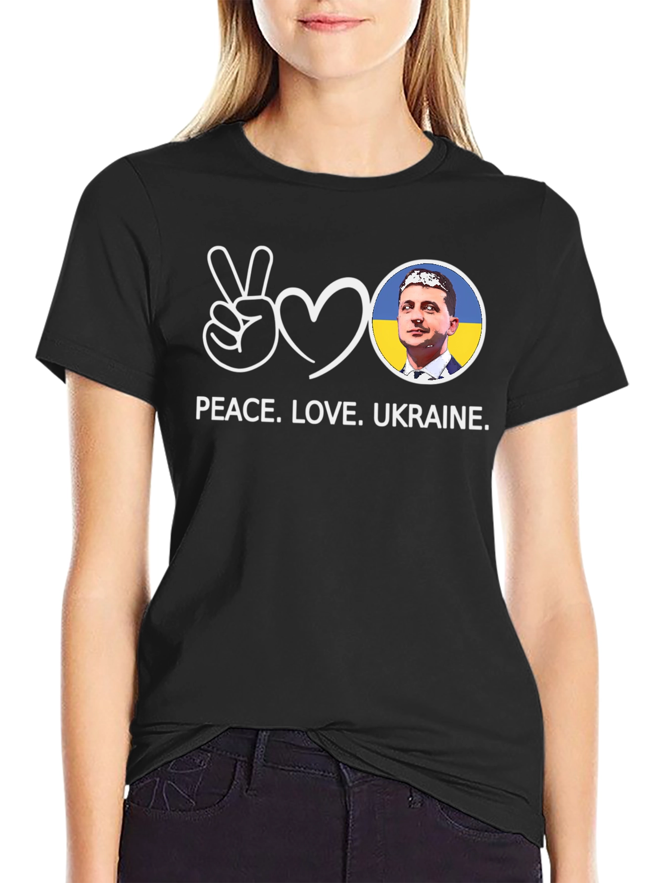 Camiseta Paz Amor Ucrania Zelensky