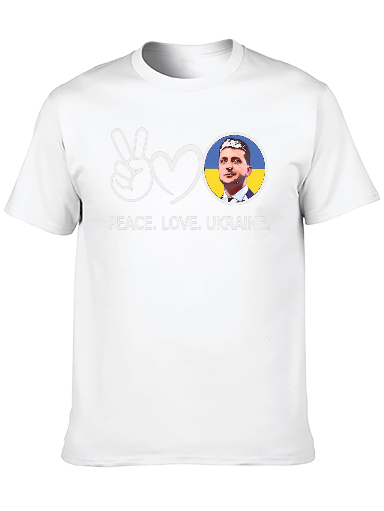 Camiseta Paz Amor Ucrania Zelensky