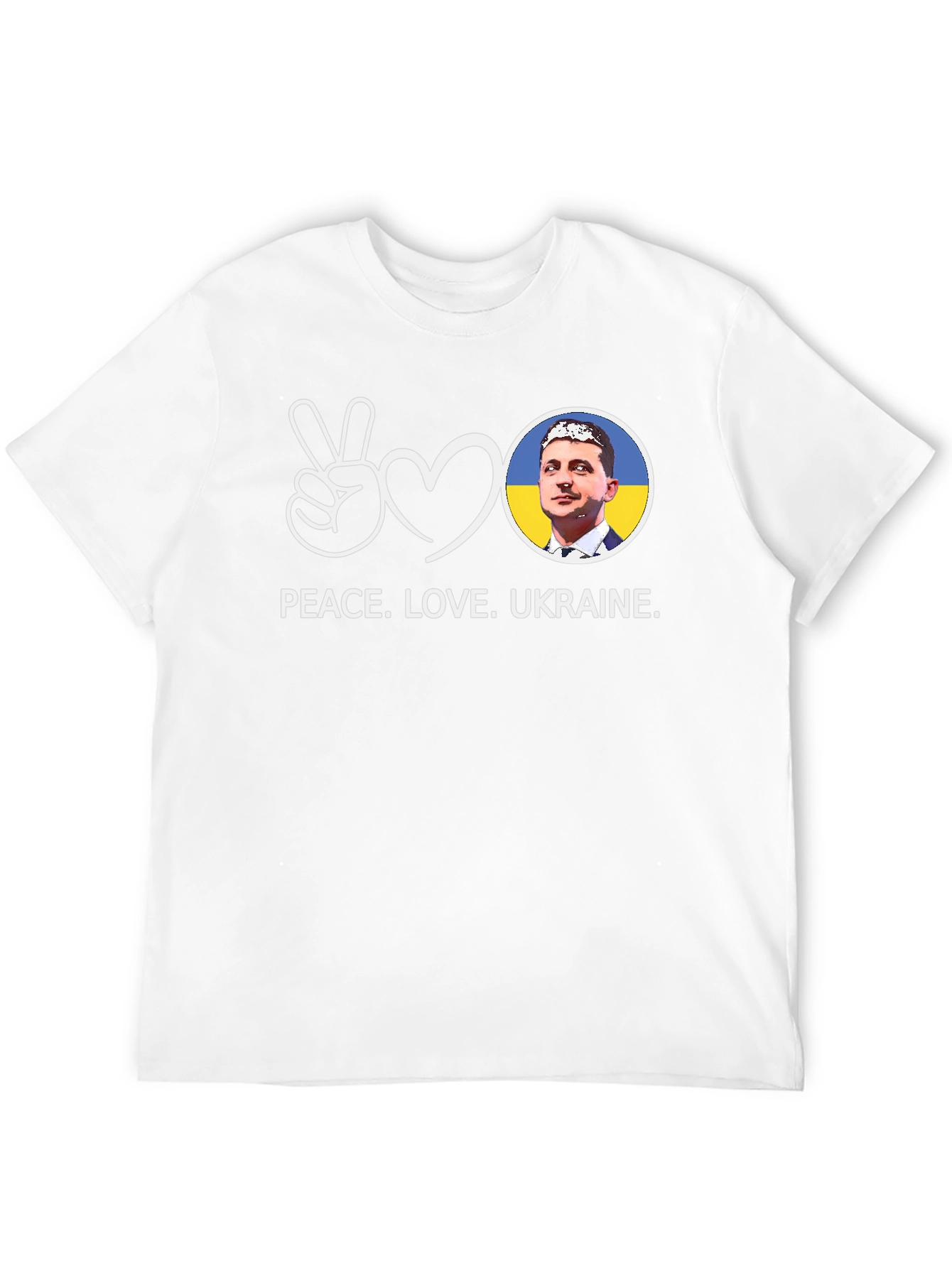 Camiseta Paz Amor Ucrania Zelensky