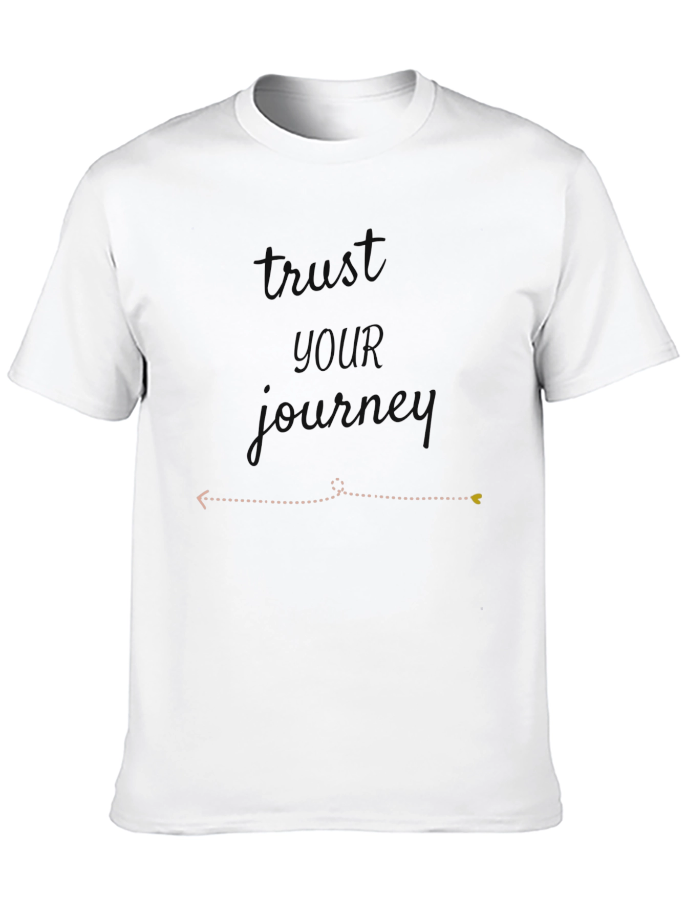 Camiseta Negra de Algodón con Diseño de Flecha