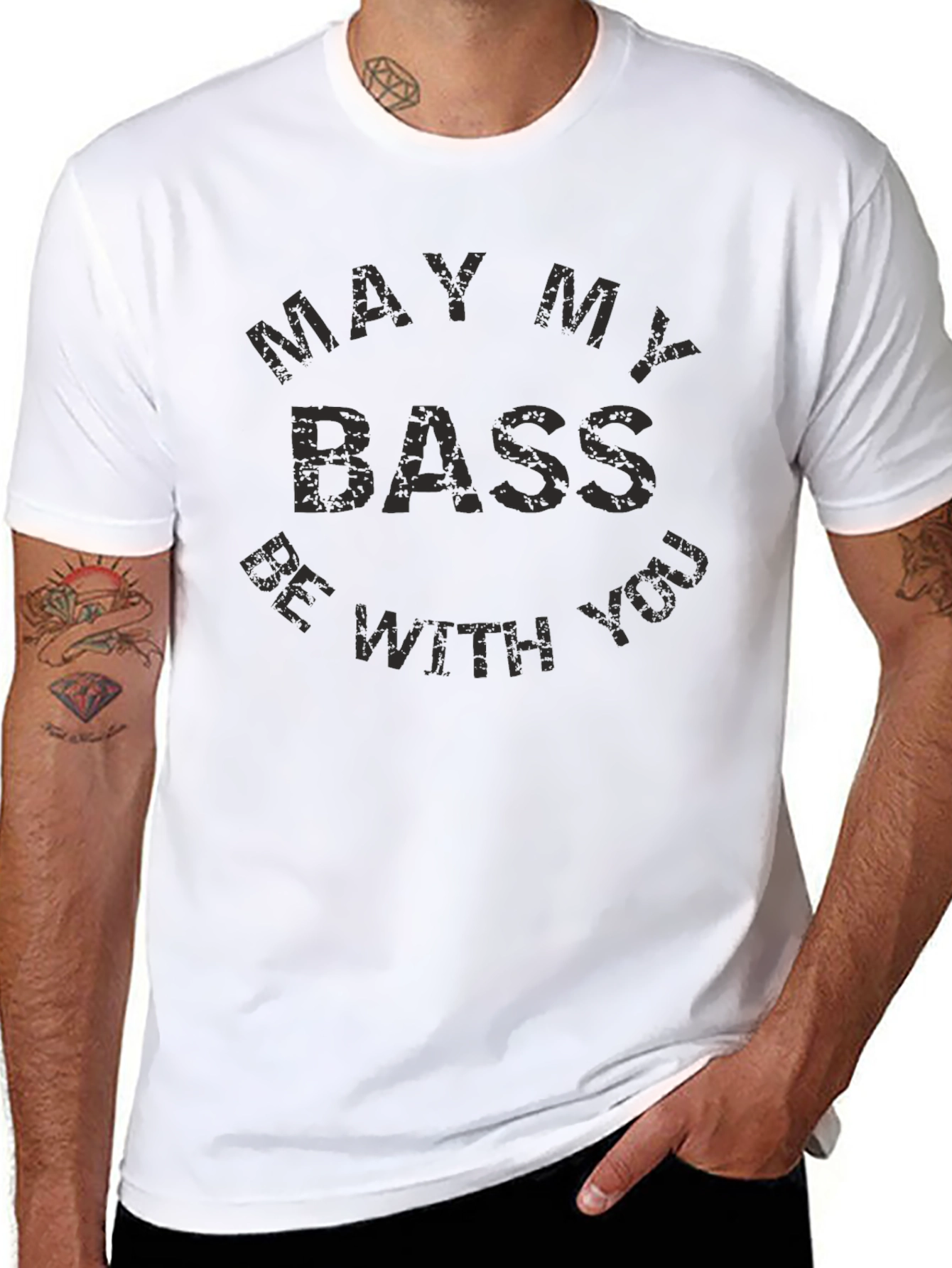 Camiseta Hombre May My Bass Be With You