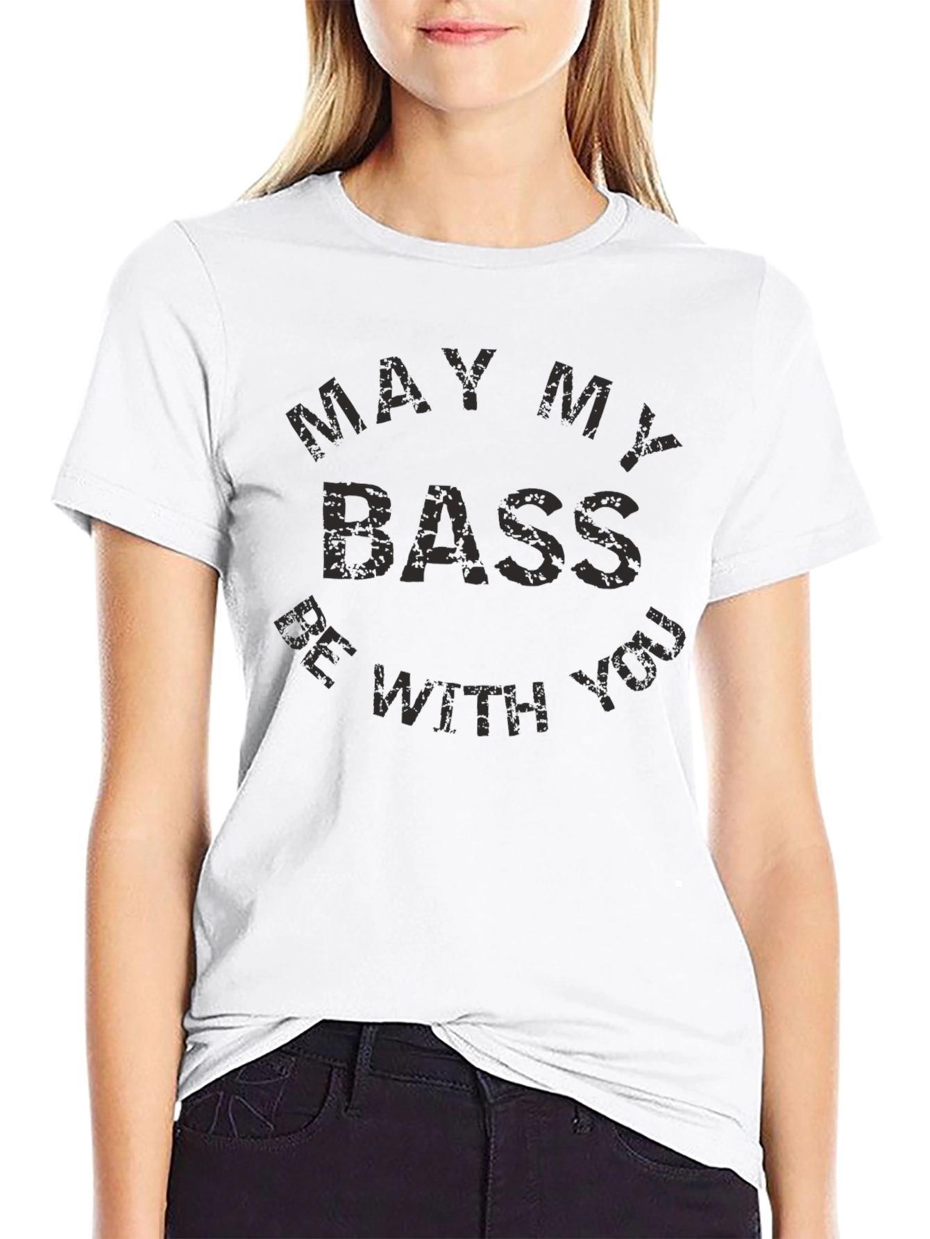 Camiseta Hombre May My Bass Be With You