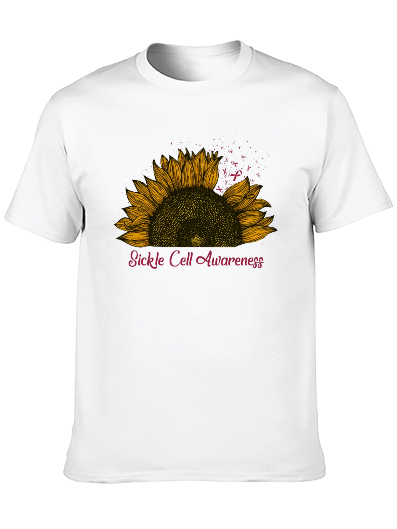 Camiseta Conciencia de Células Falciformes Girasol