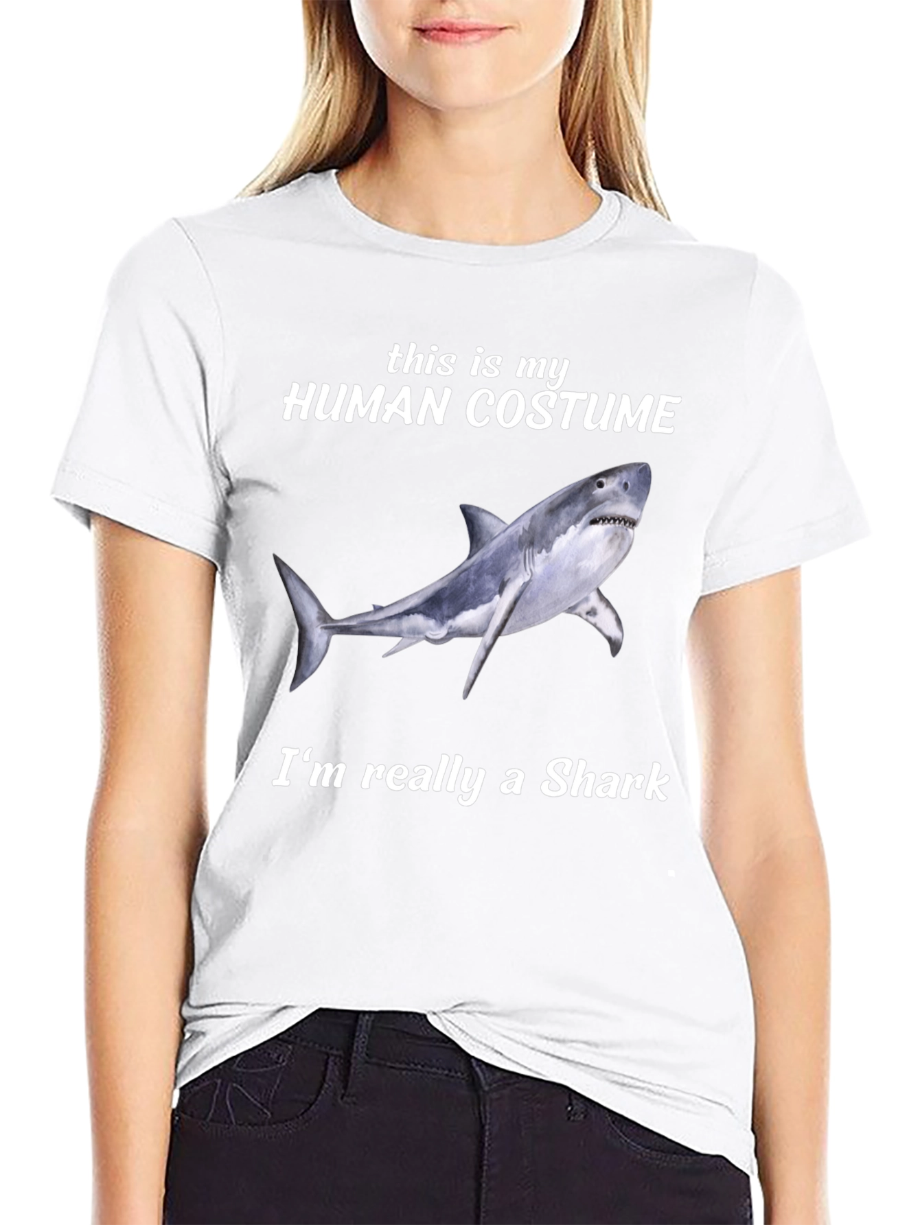 Camiseta Disfraz de Tiburón - Humor Divertido