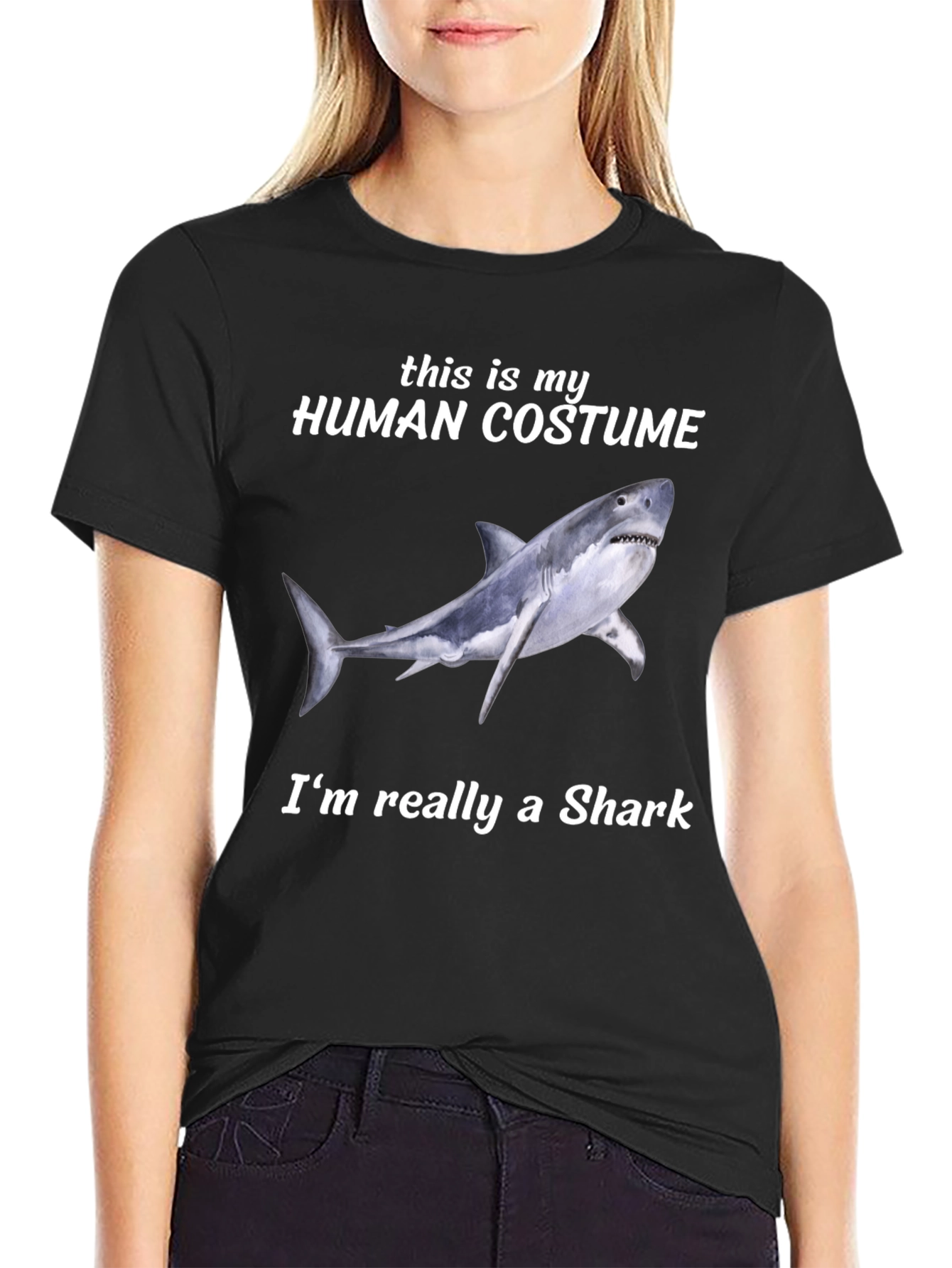 Camiseta Disfraz de Tiburón - Humor Divertido