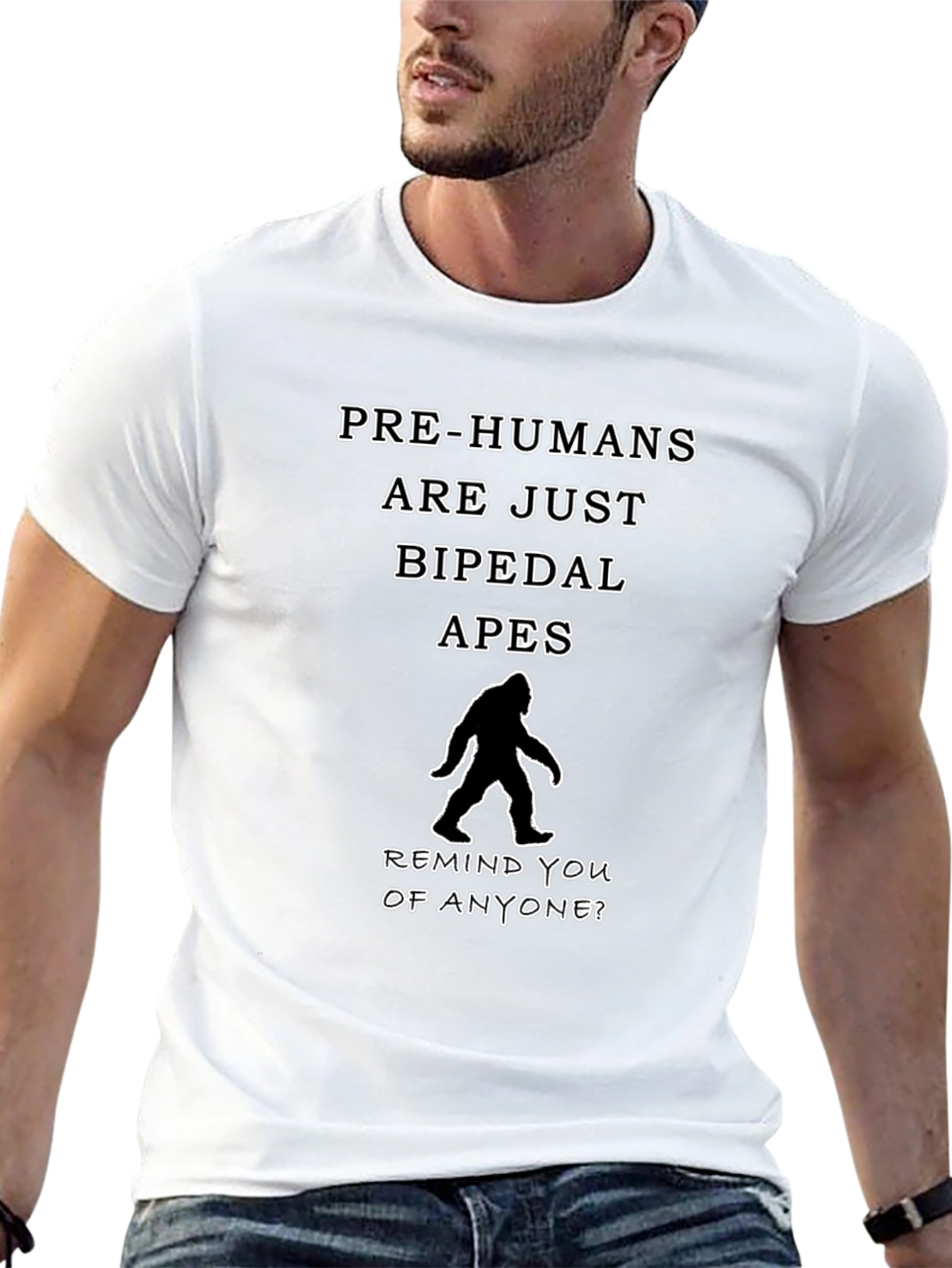 Camiseta Hombre: Pre-Humanos y Pie Grande