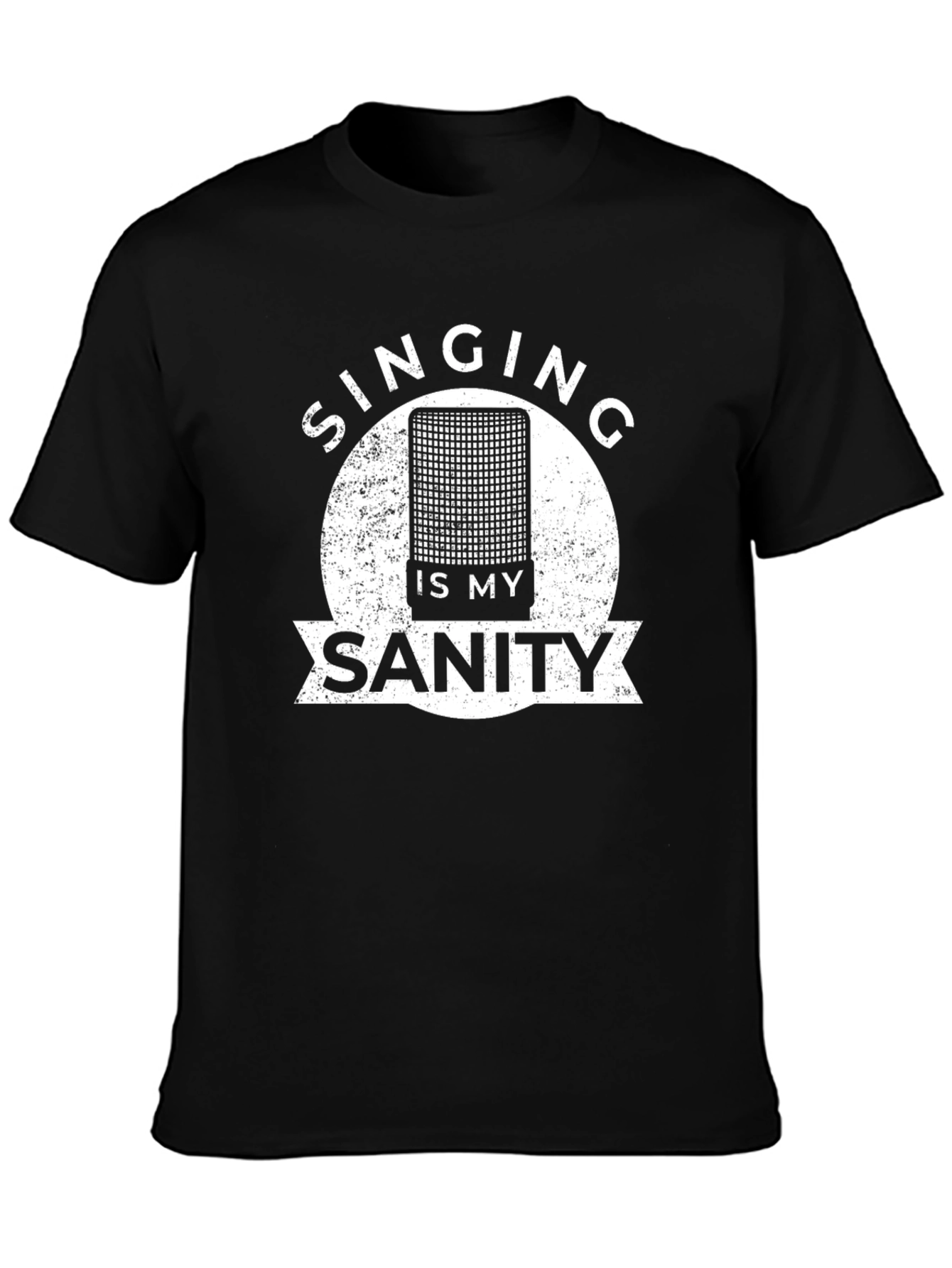 Camiseta Negra: Cantar es mi Sanidad