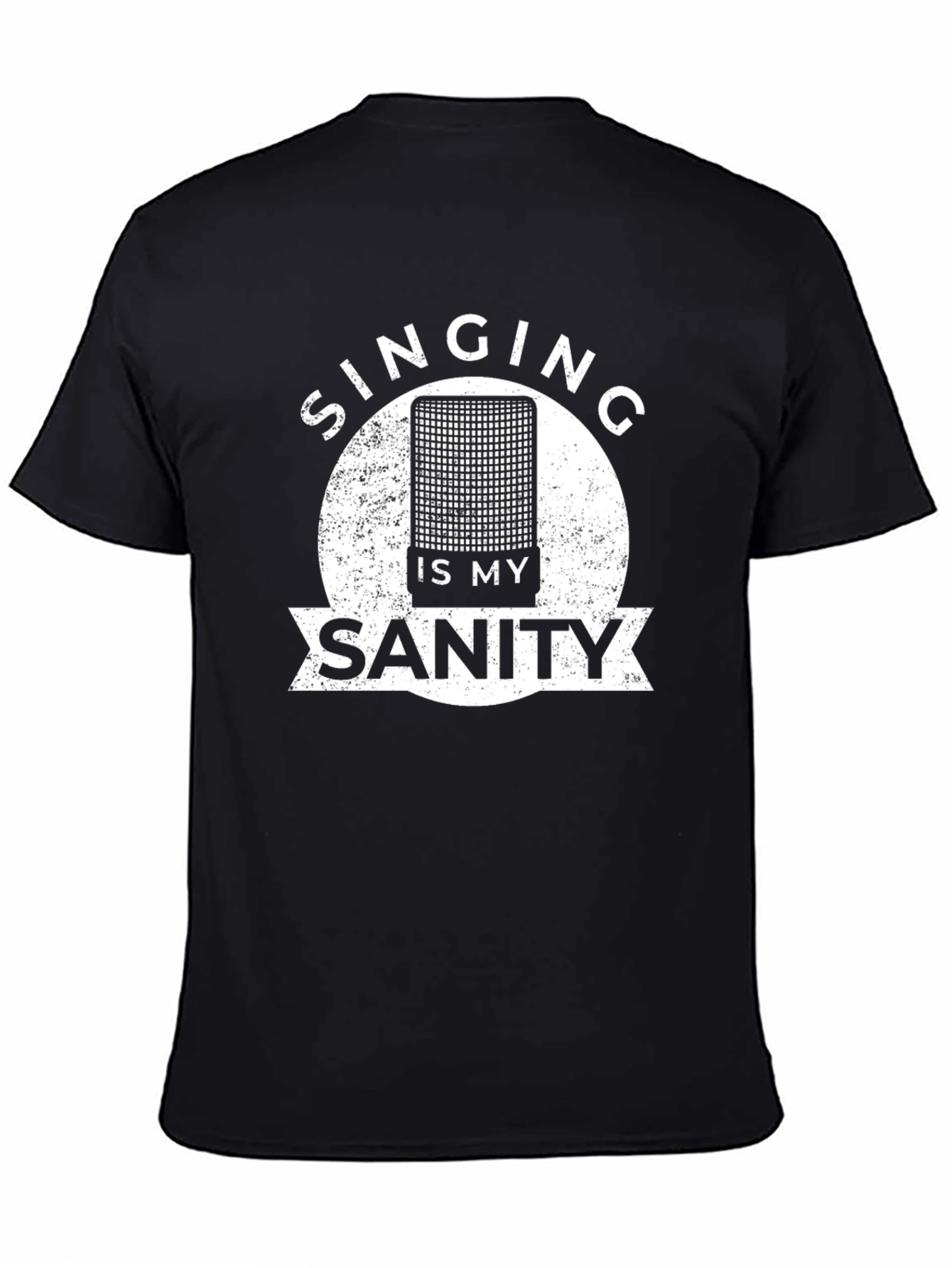 Camiseta Negra: Cantar es mi Sanidad