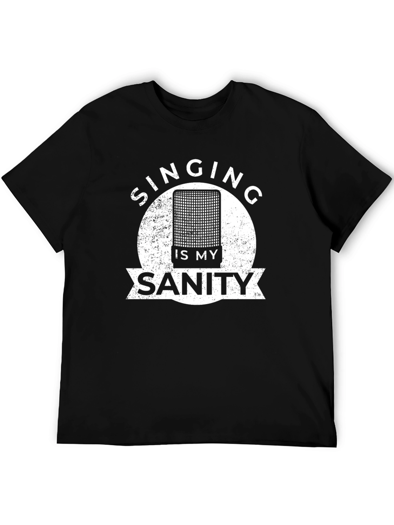 Camiseta Negra: Cantar es mi Sanidad
