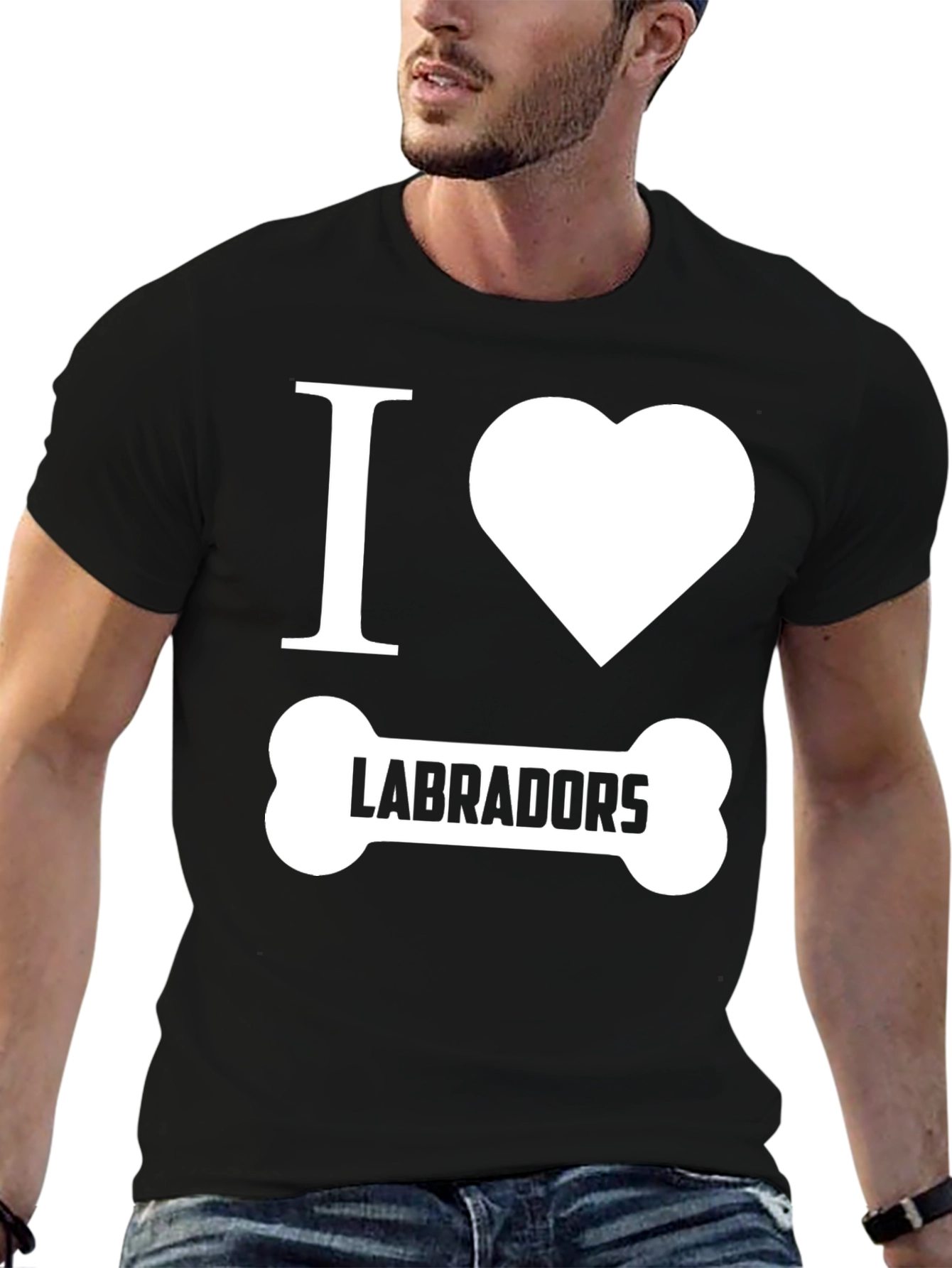 Camiseta Negra Amo Labradores