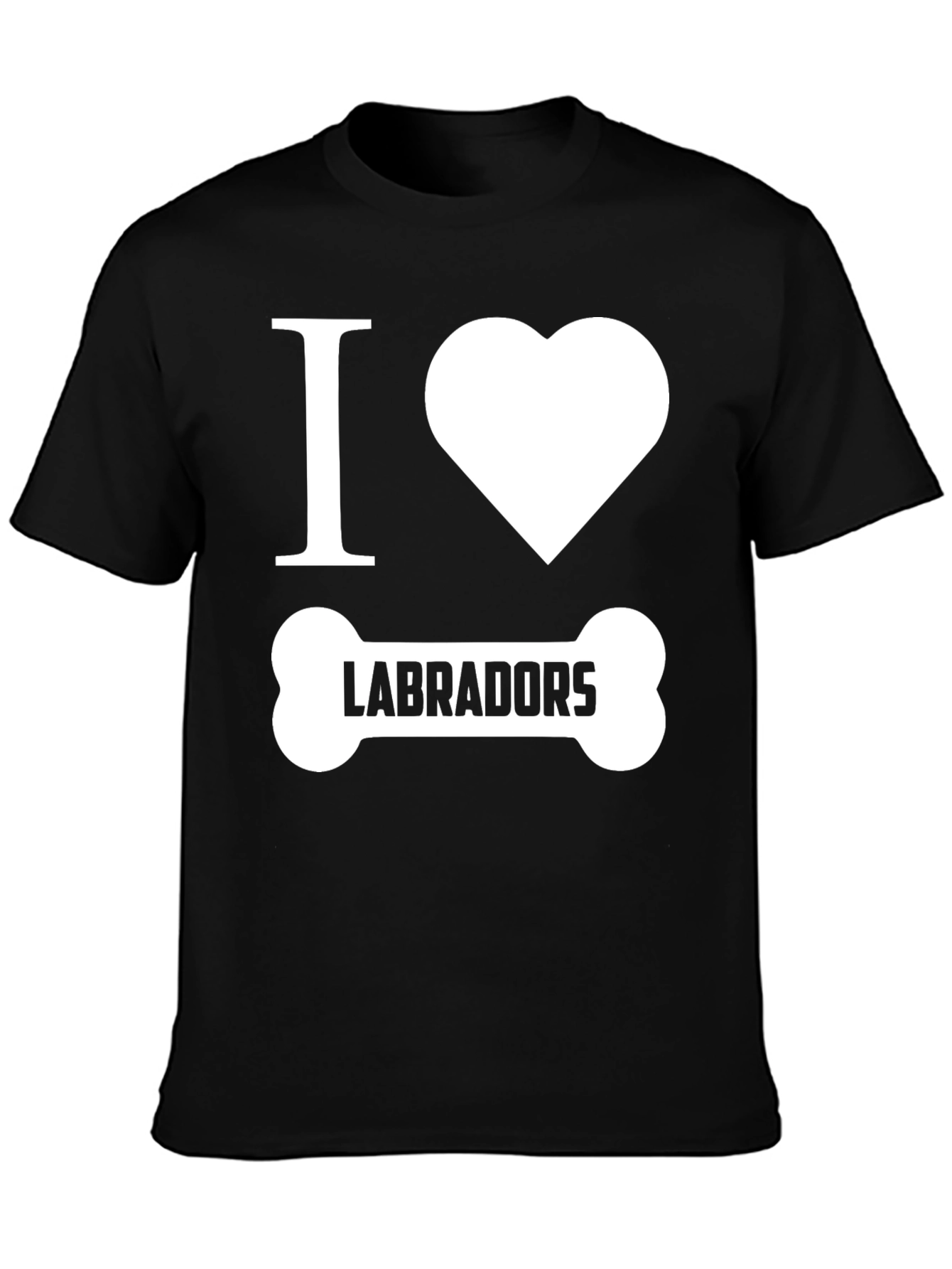 Camiseta Negra Amo Labradores