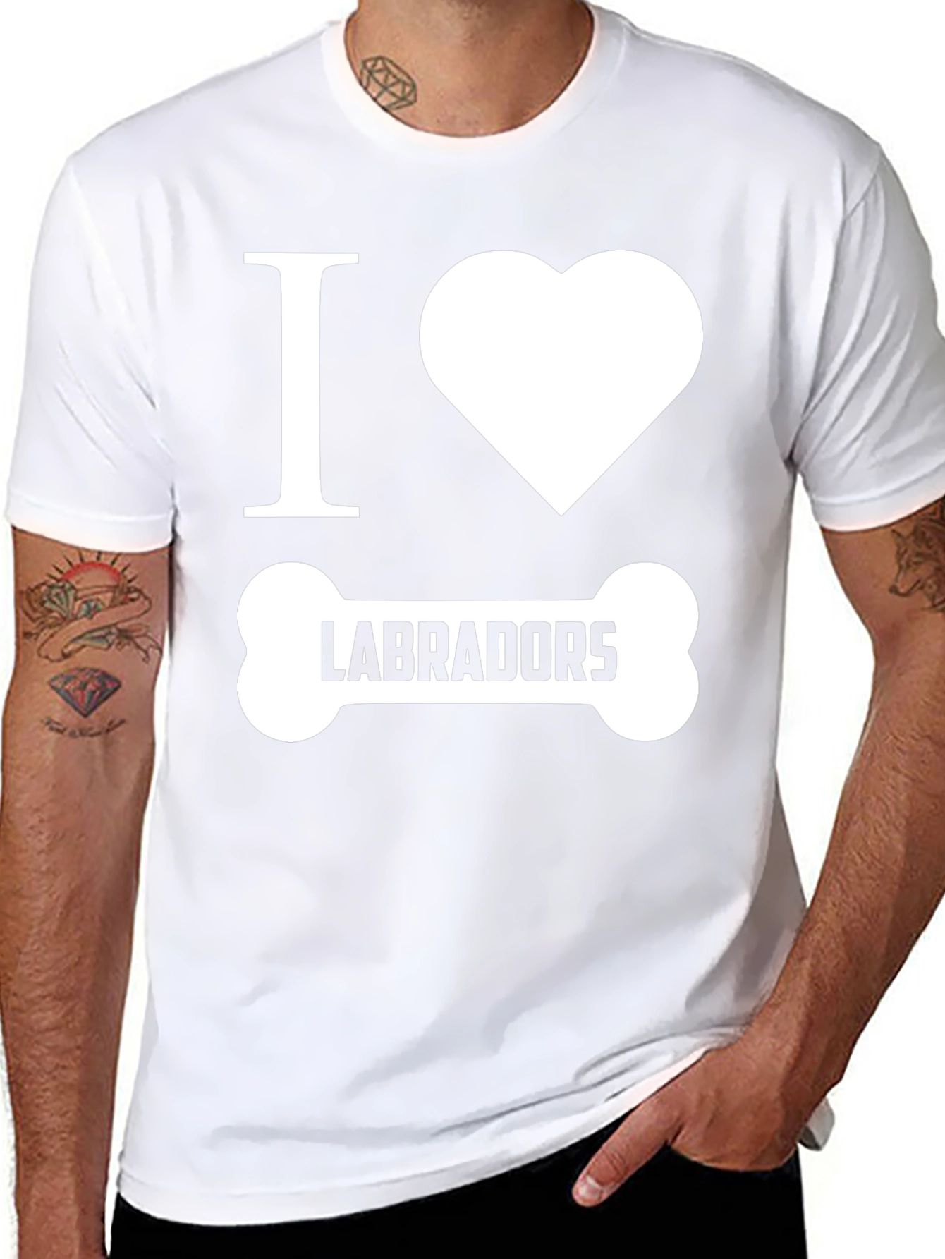 Camiseta Negra Amo Labradores