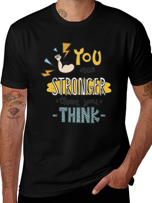 Camiseta Negra Motivacional Eres Más Fuerte