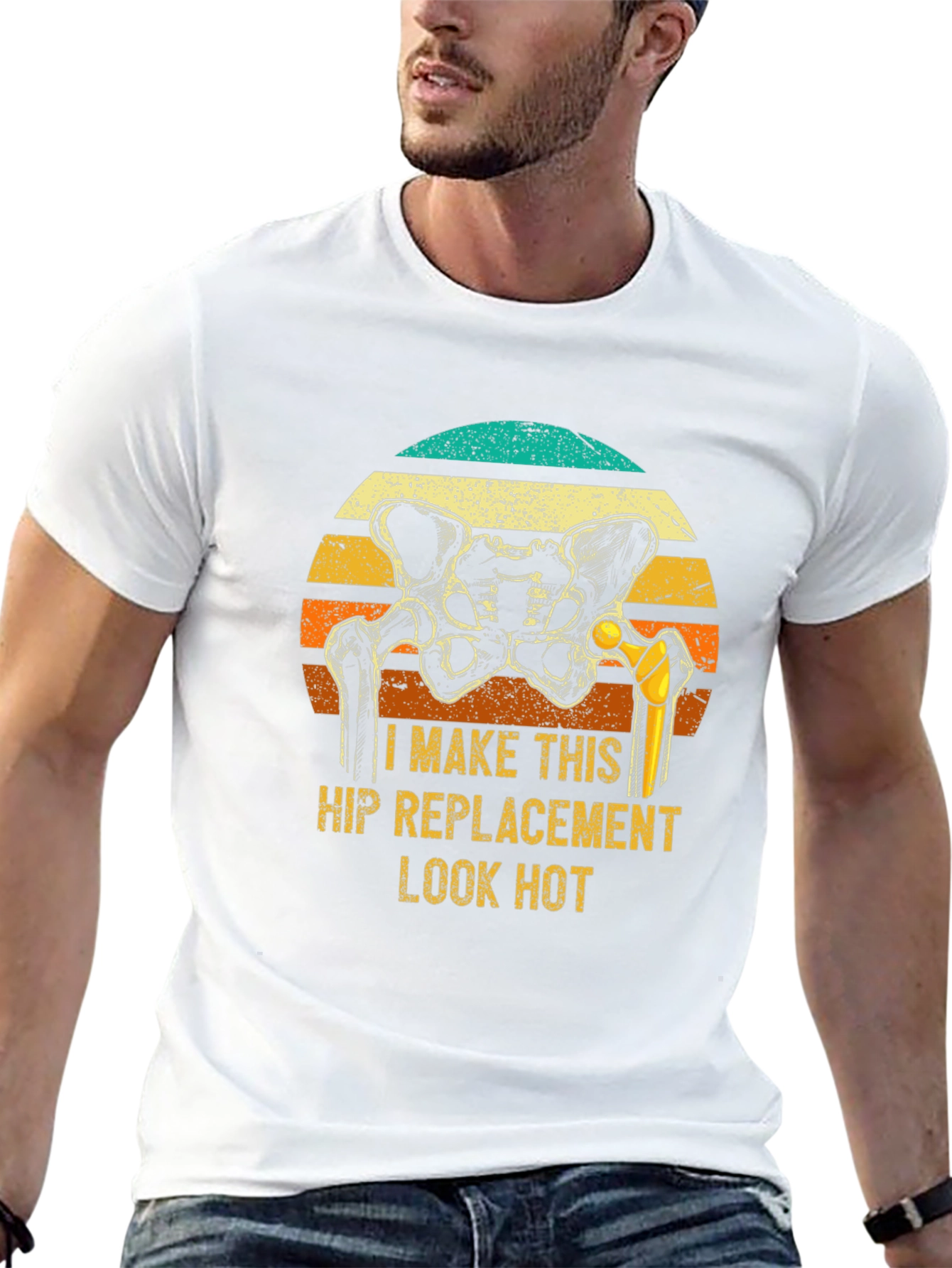 Camiseta Humor Reemplazo de Cadera - ¡Luce Bien!
