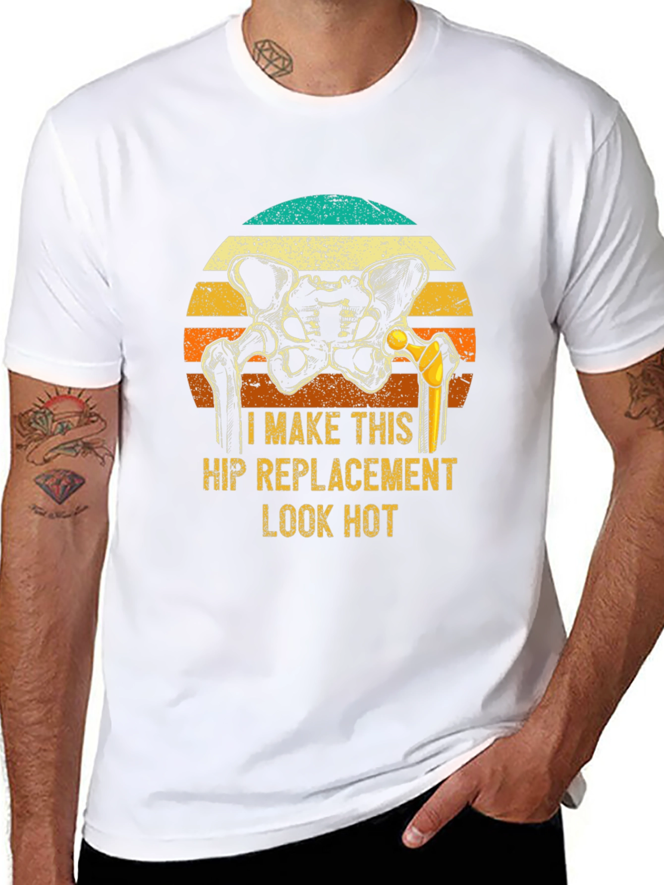 Camiseta Humor Reemplazo de Cadera - ¡Luce Bien!