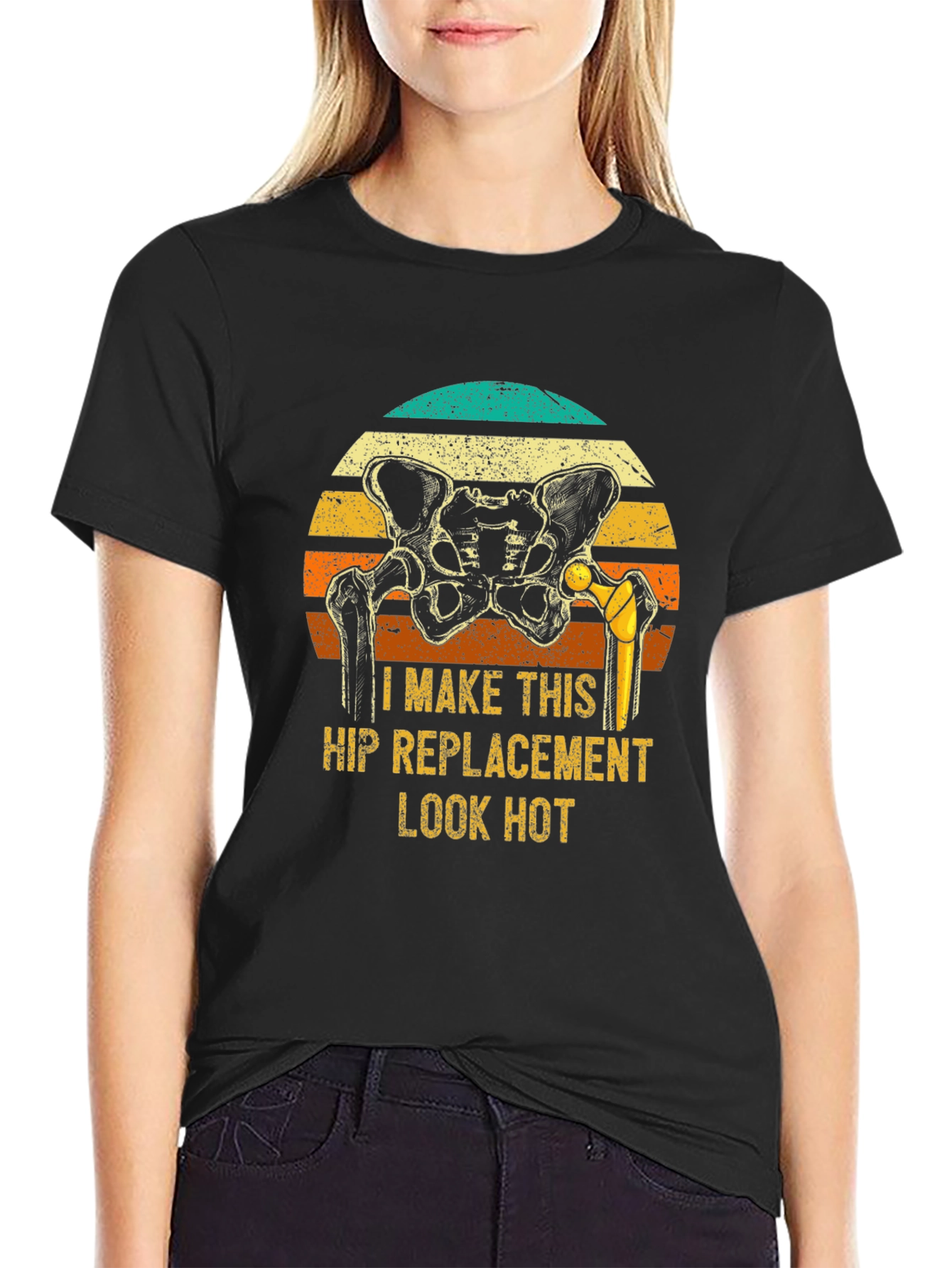 Camiseta Humor Reemplazo de Cadera - ¡Luce Bien!