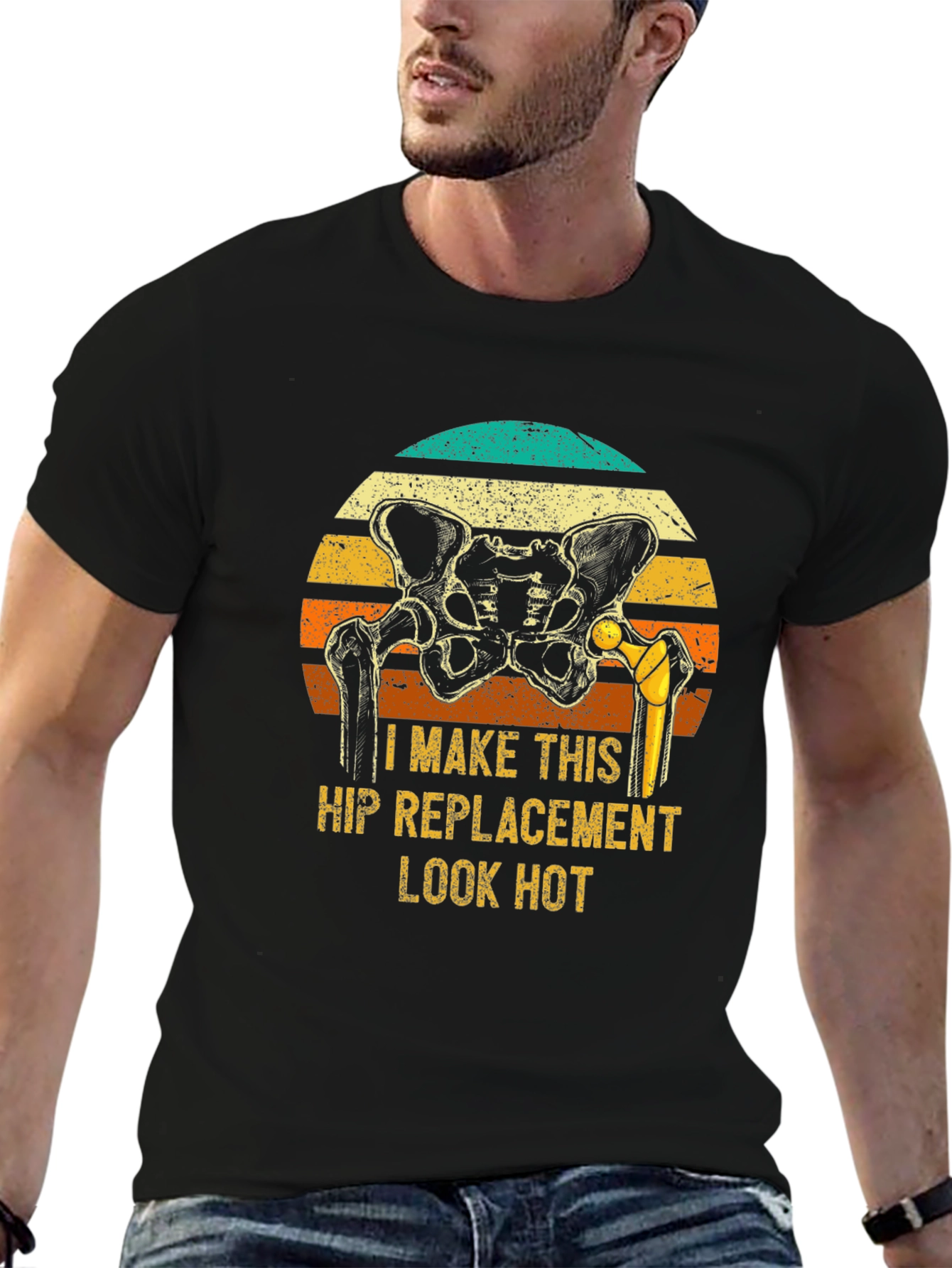 Camiseta Humor Reemplazo de Cadera - ¡Luce Bien!