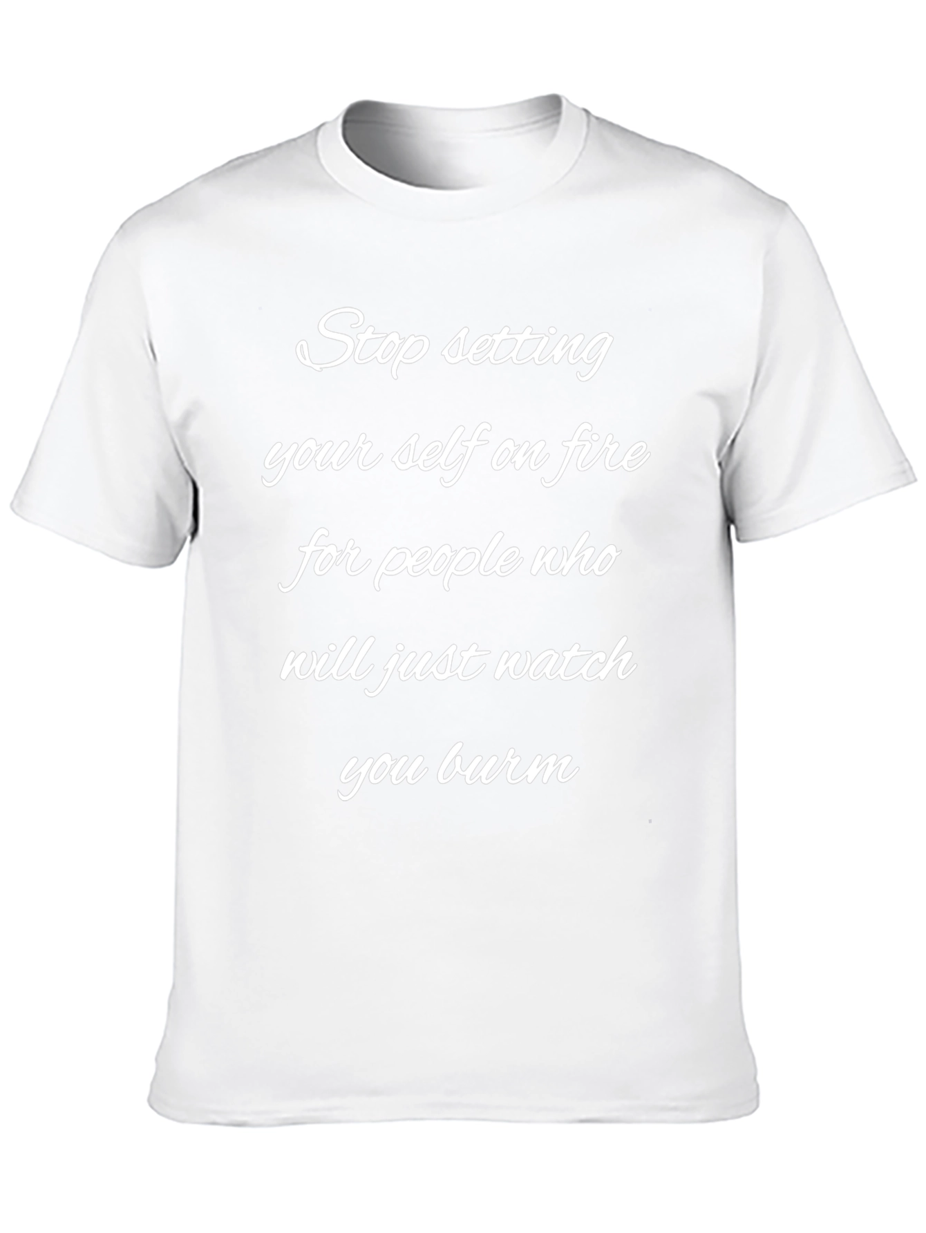 Camiseta Negra: No te quemes por otros