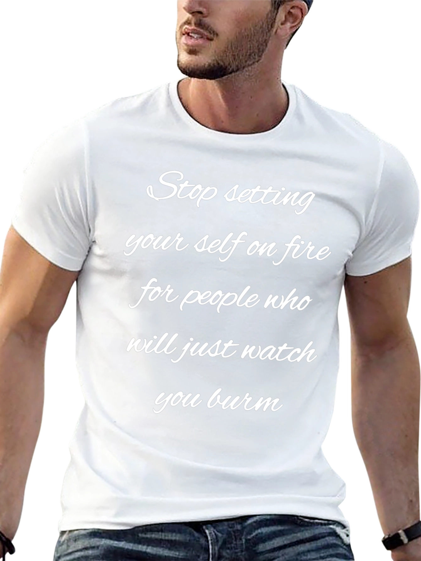 Camiseta Negra: No te quemes por otros