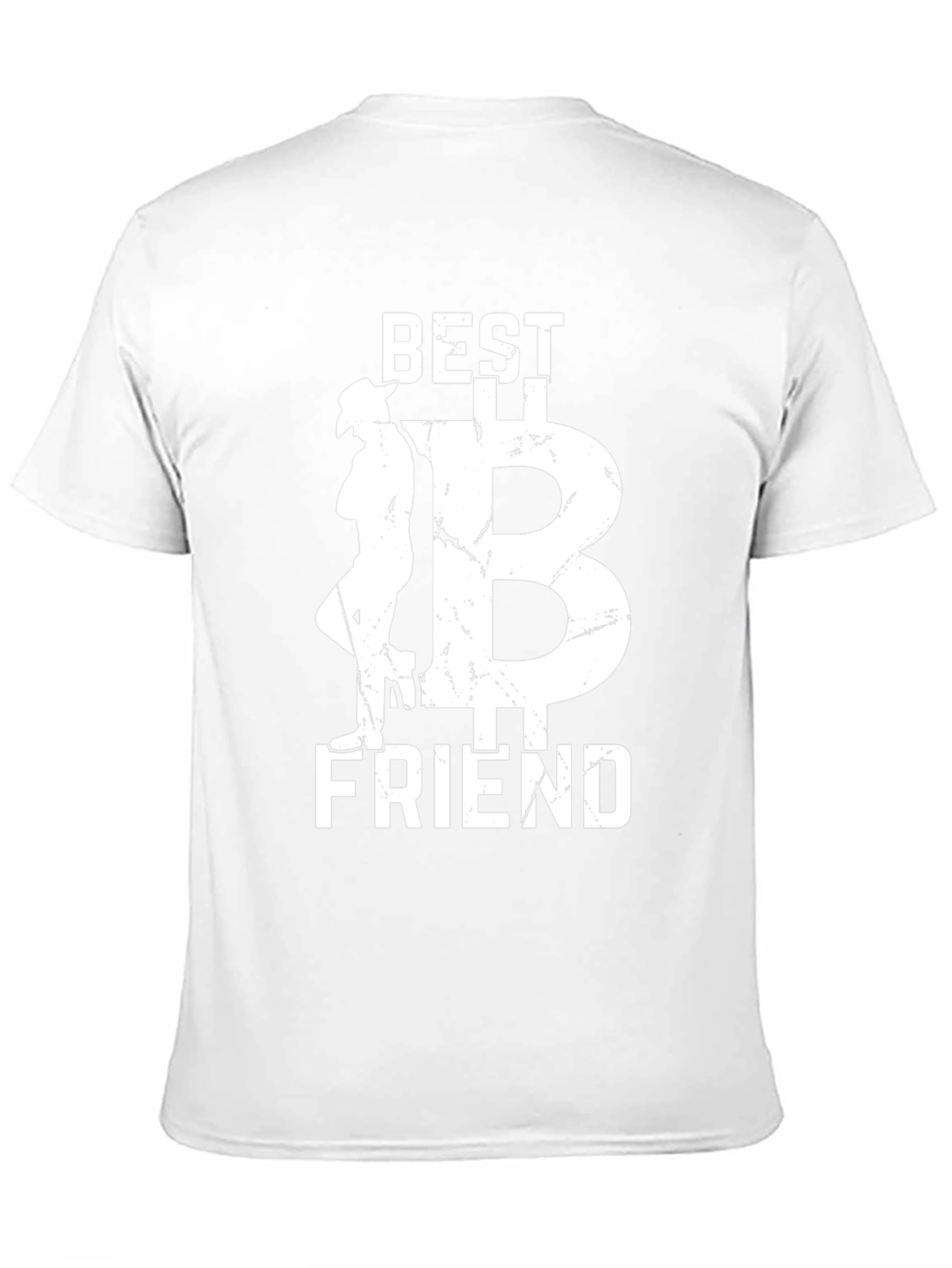 Camiseta Negra: Mejor Amigo con Diseño Bitcoin