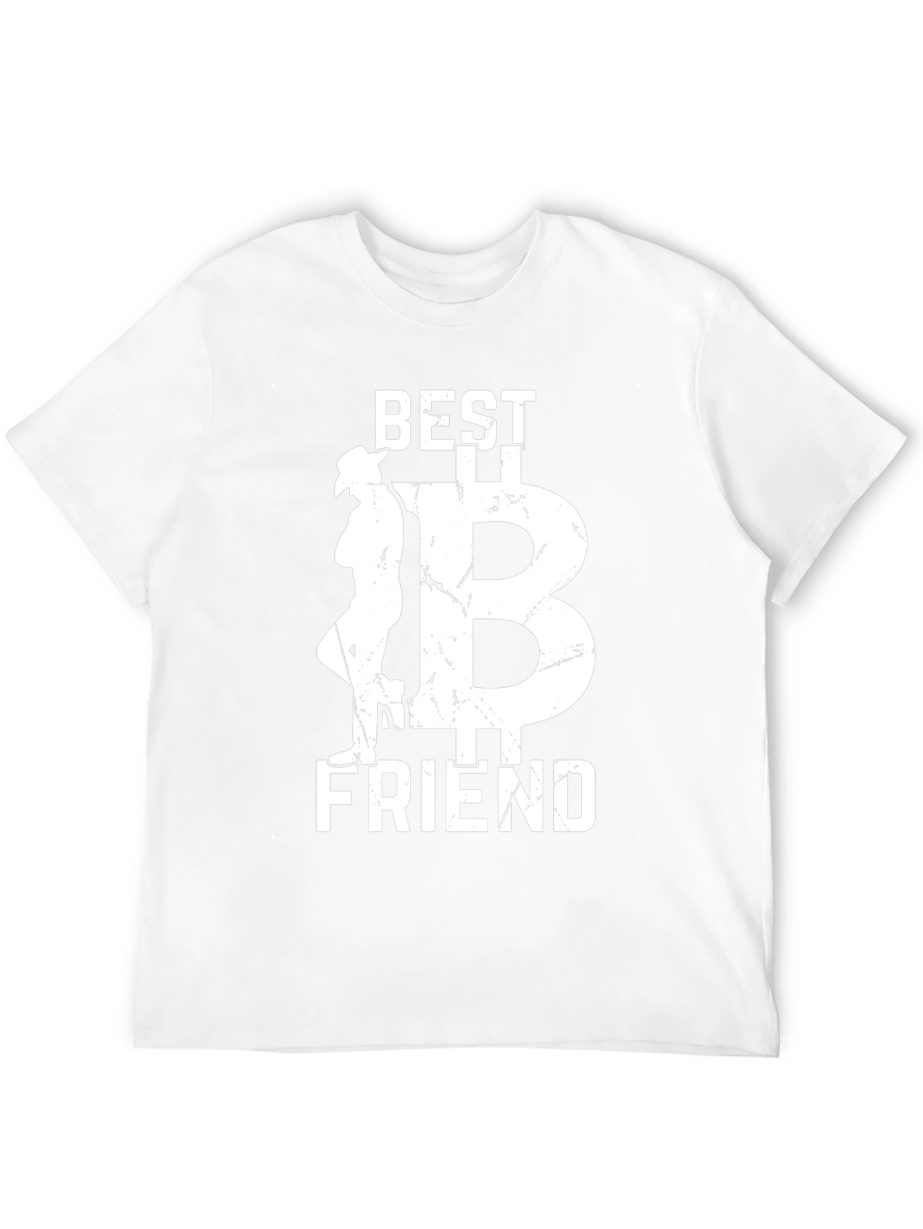 Camiseta Negra: Mejor Amigo con Diseño Bitcoin