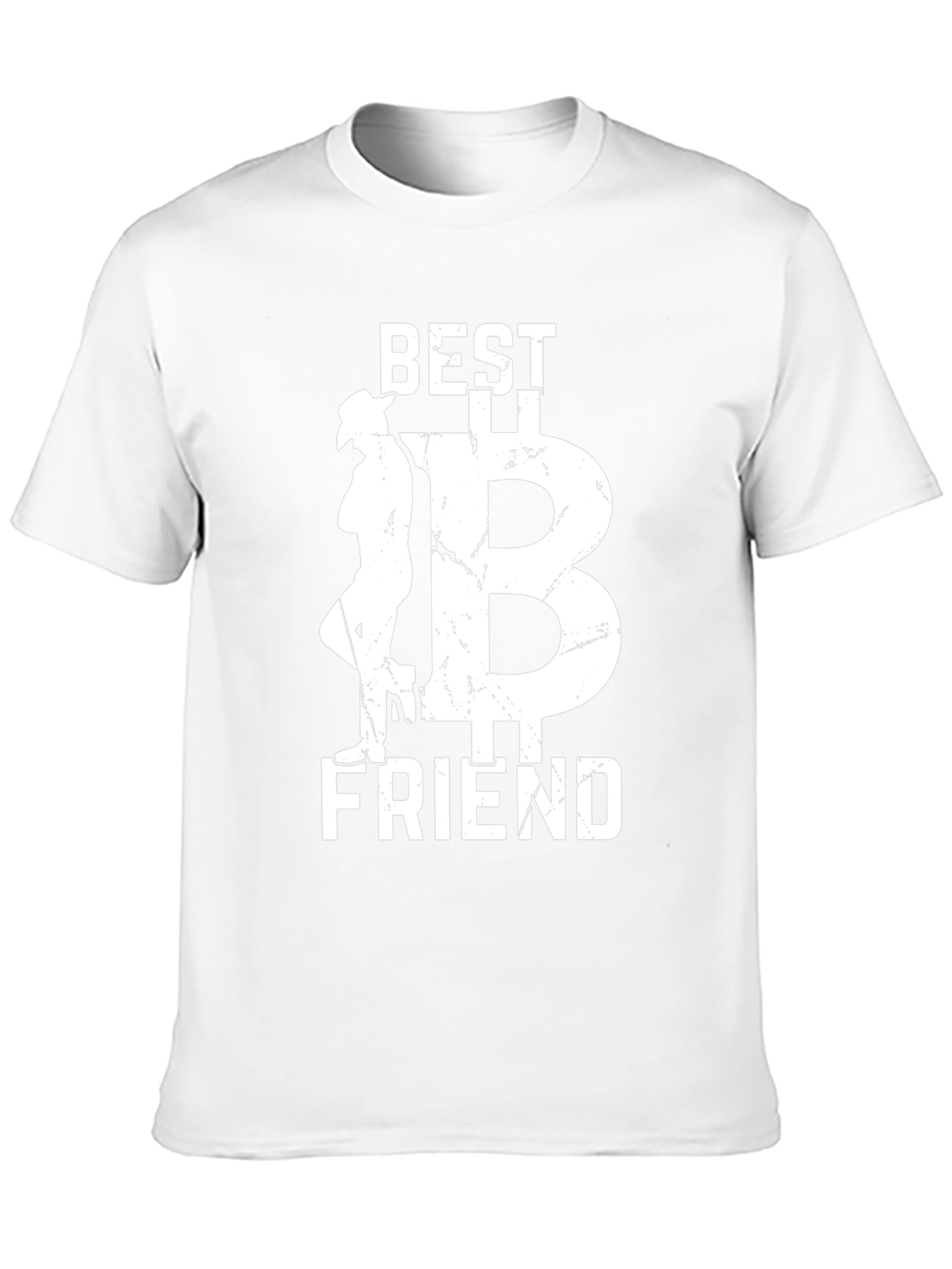 Camiseta Negra: Mejor Amigo con Diseño Bitcoin