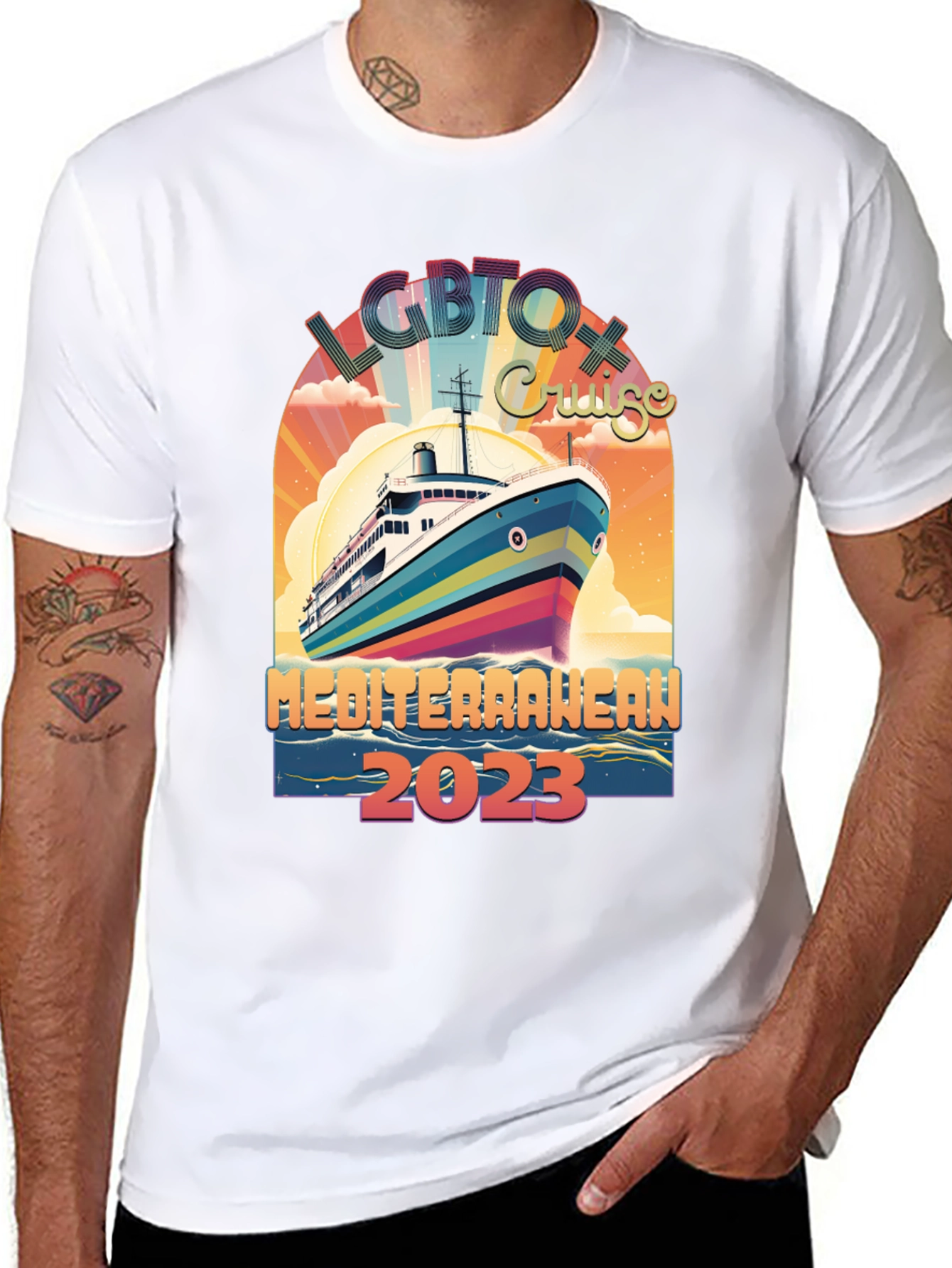 Camiseta LGBTQ+ Crucero Mediterráneo 2023