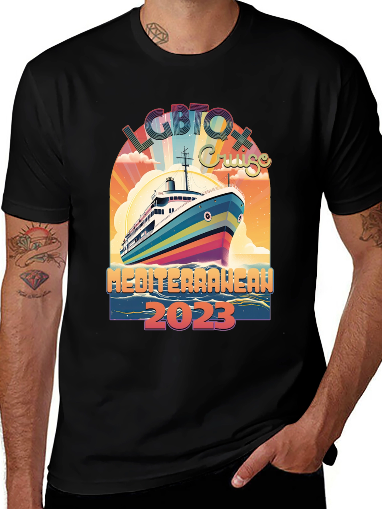 Camiseta LGBTQ+ Crucero Mediterráneo 2023