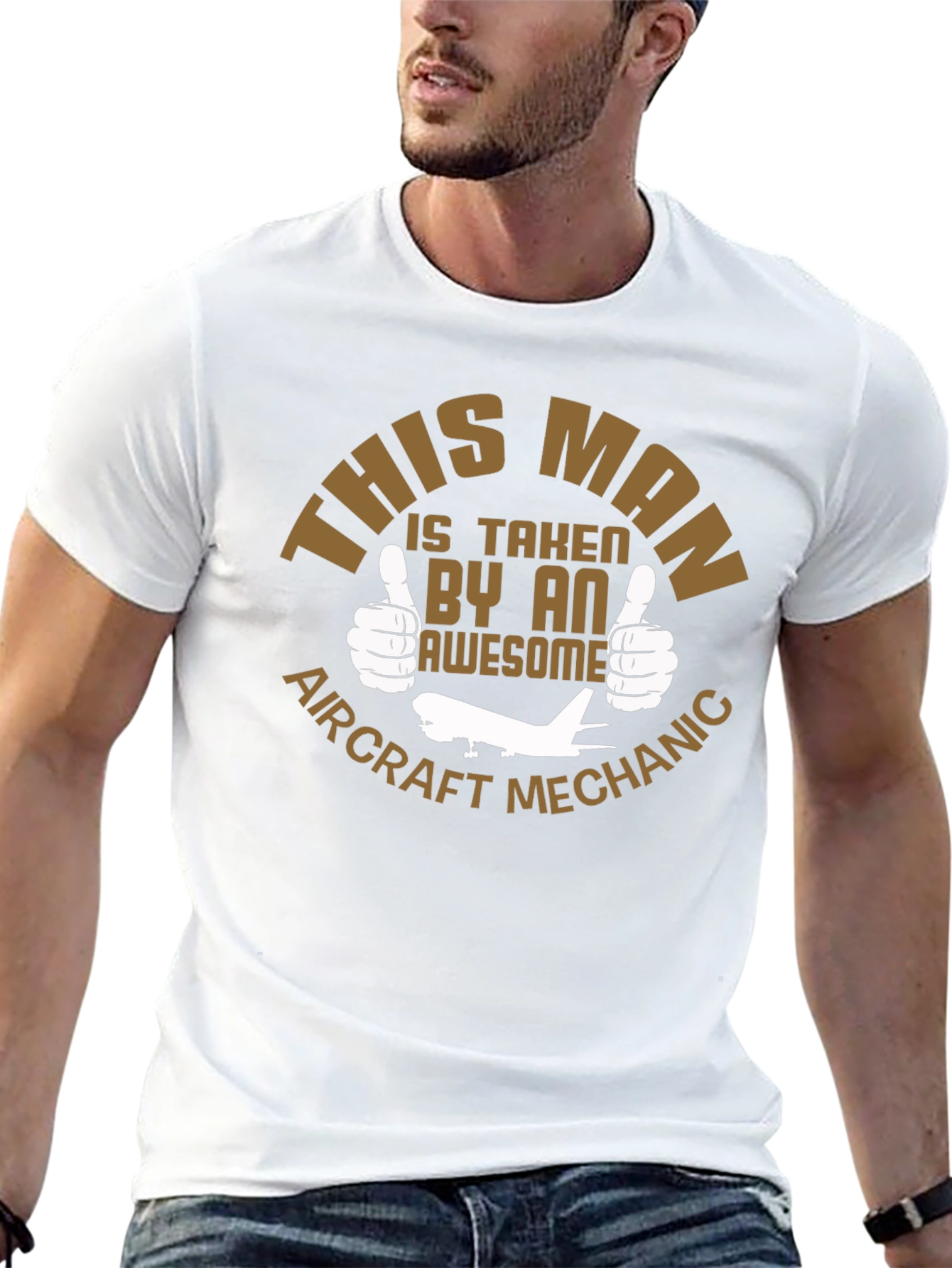 Camiseta Hombre: Taken by an Aircraft Mechanic