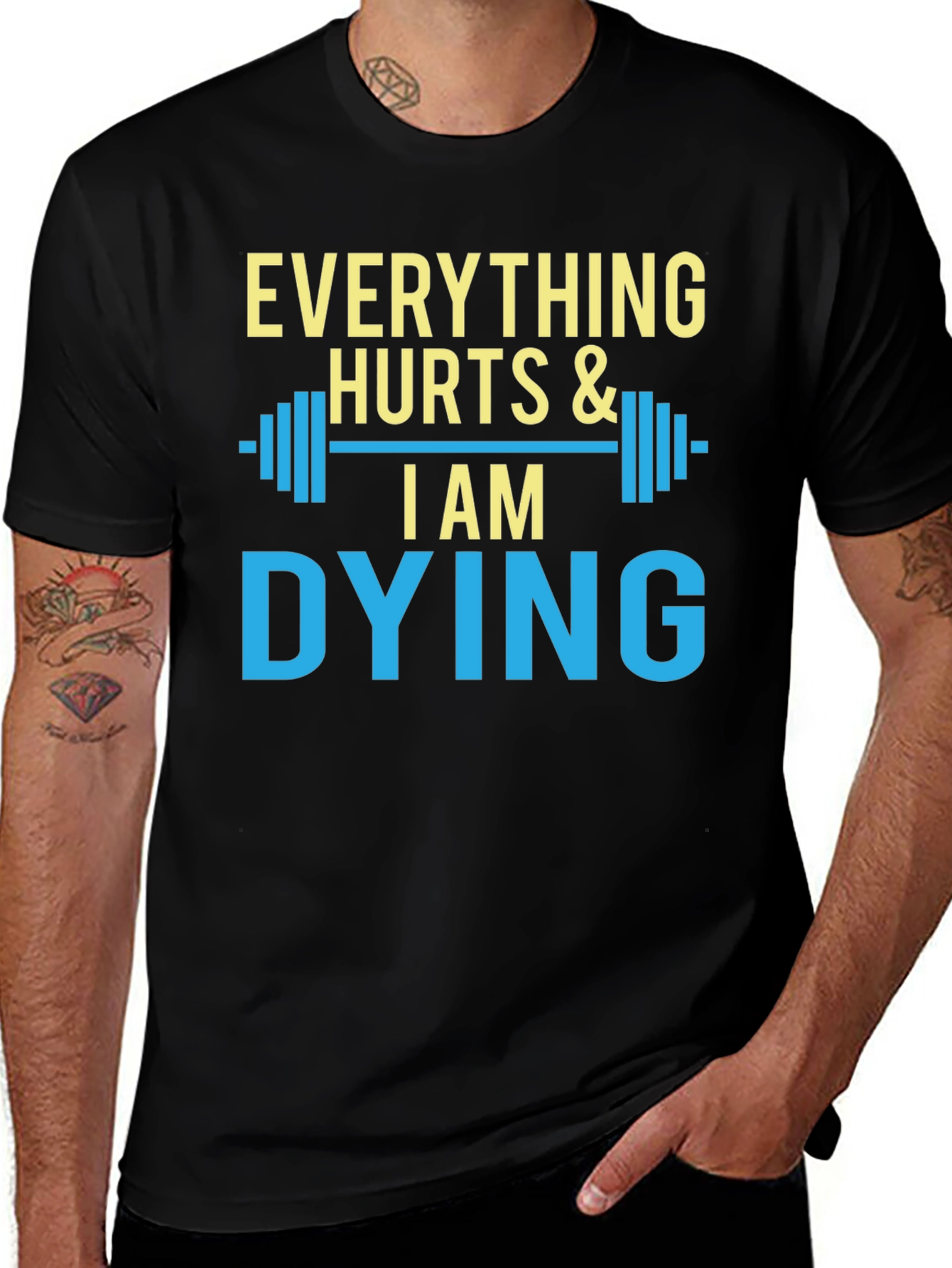 Camiseta Hombre Gym Everything Hurts