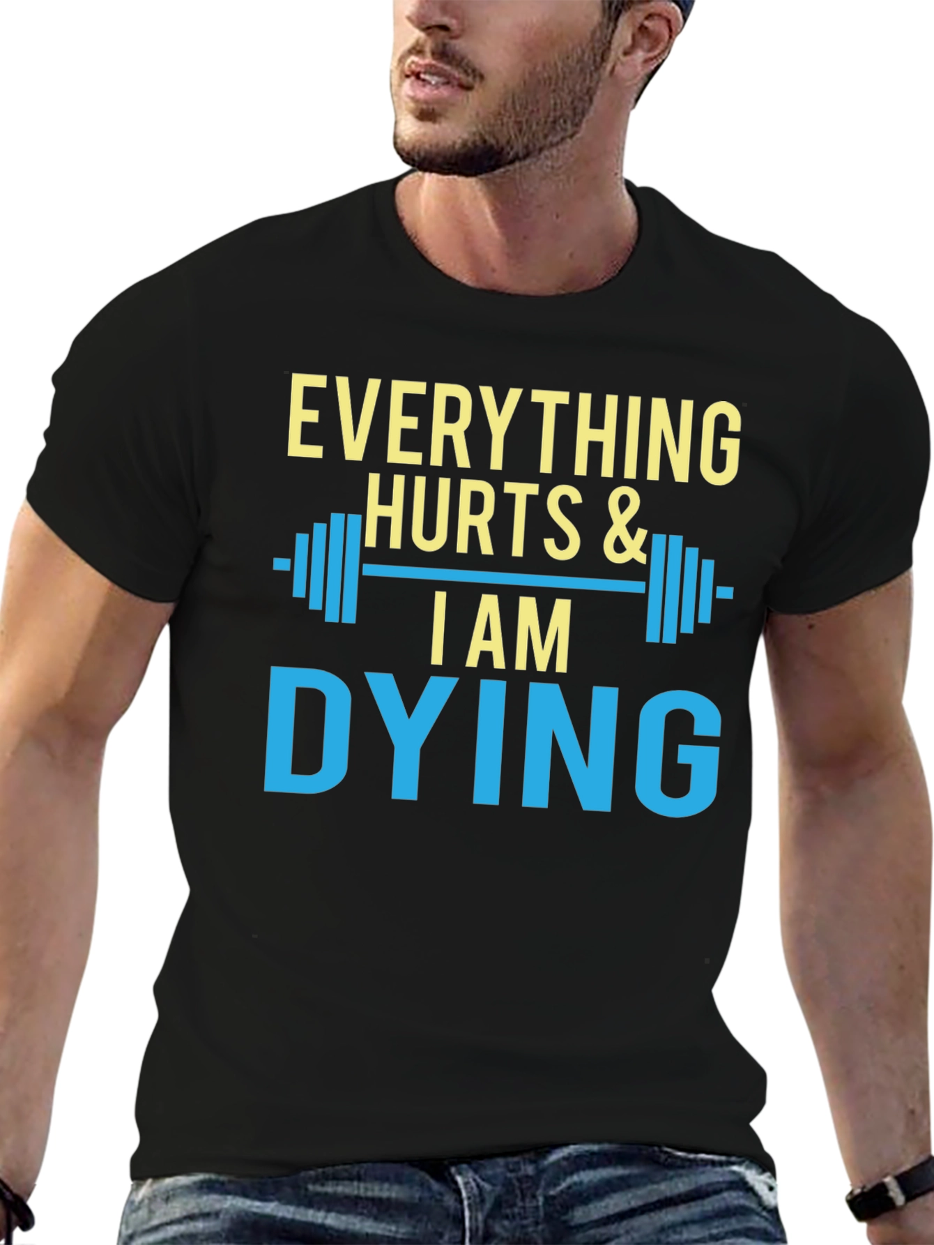 Camiseta Hombre Gym Everything Hurts