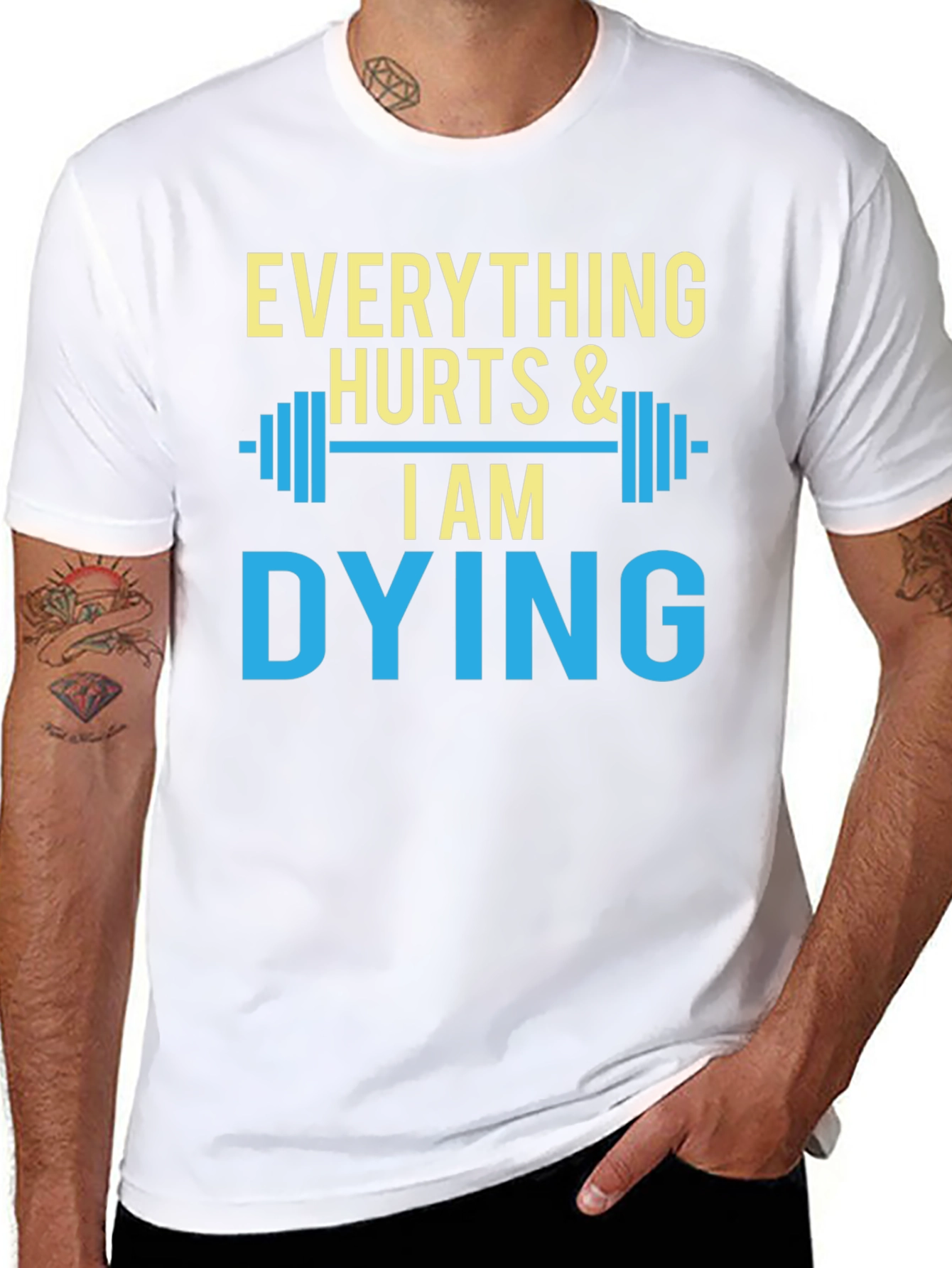 Camiseta Hombre Gym Everything Hurts