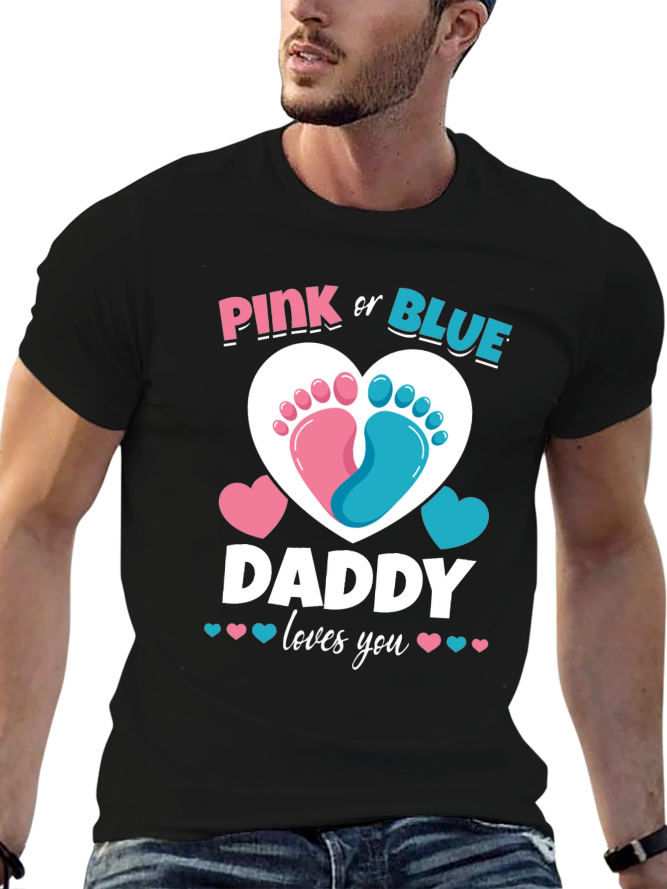 Camiseta de revelación de género para papá