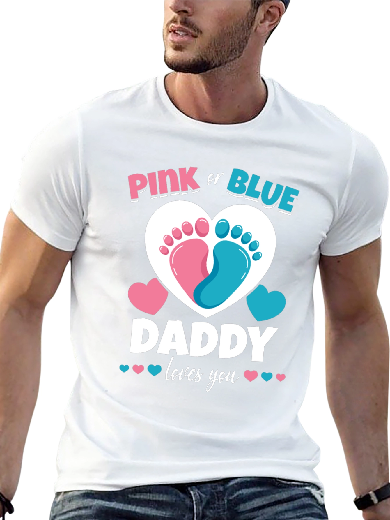 Camiseta de revelación de género para papá
