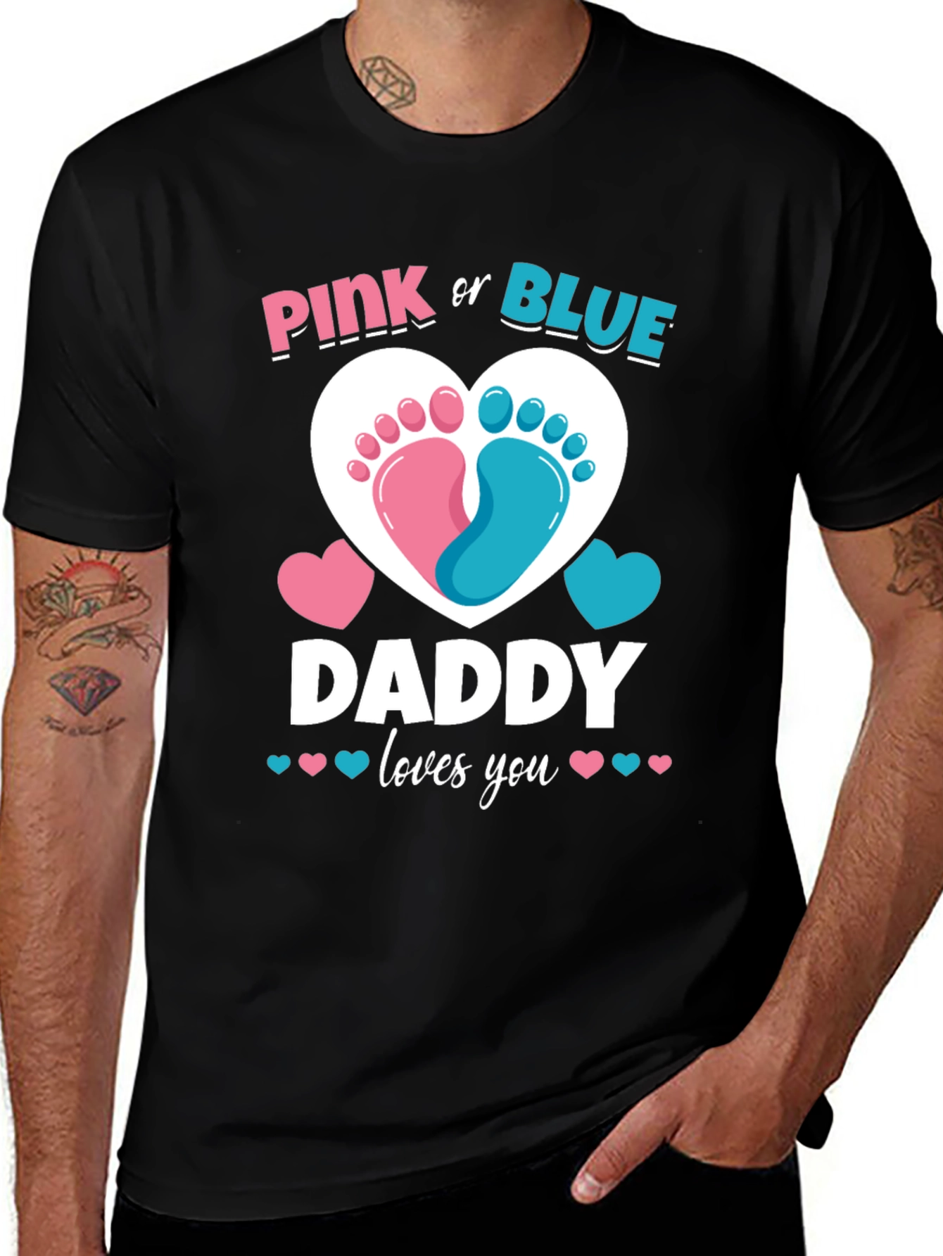 Camiseta de revelación de género para papá