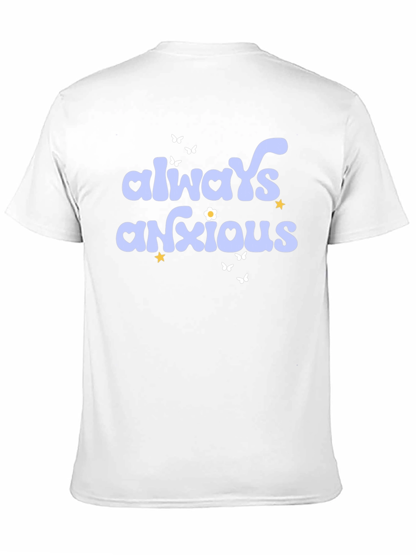 Camiseta Negra Always Anxious Estilo Retro