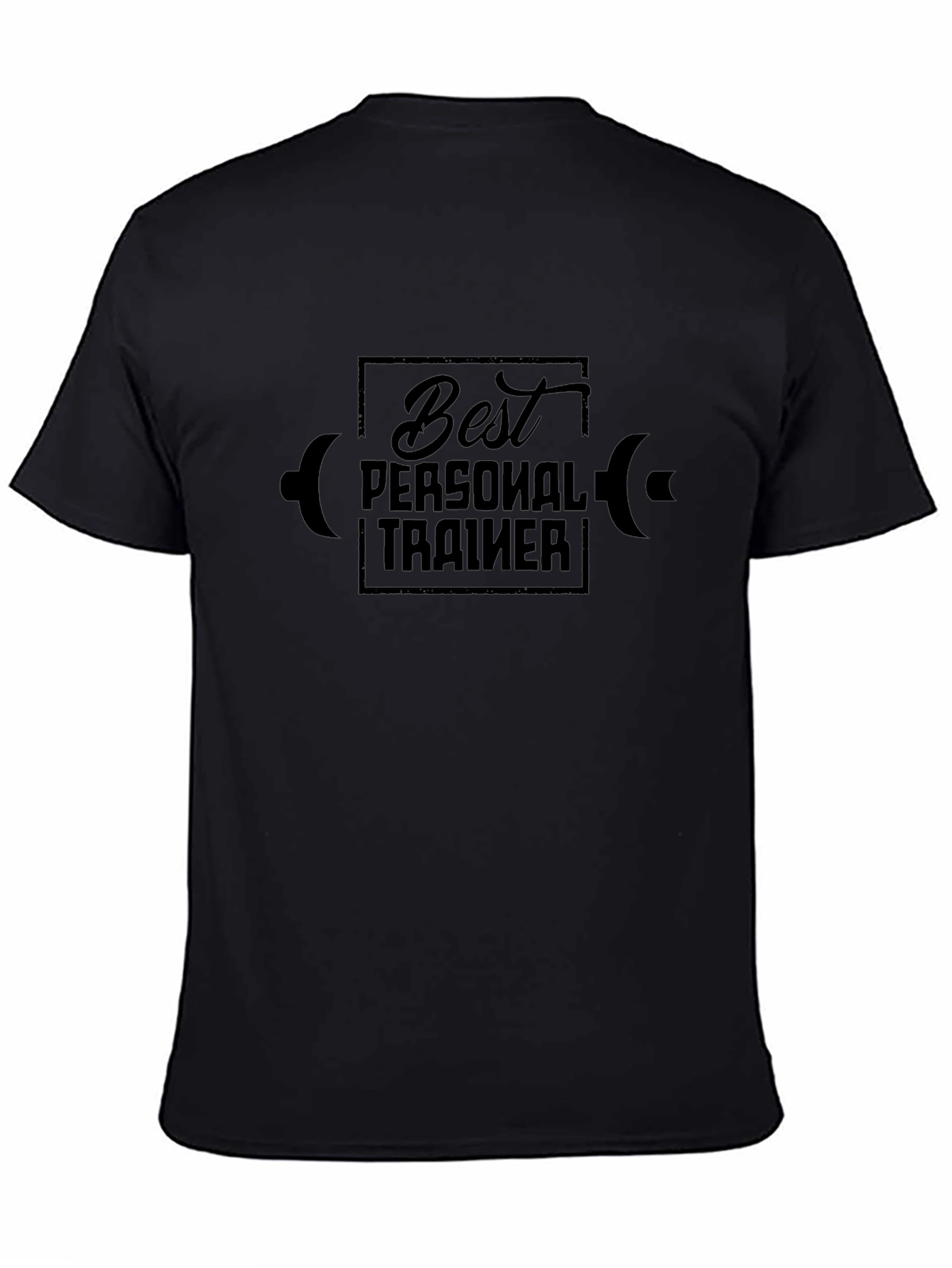 Camiseta Negra Best Personal Trainer Fitness