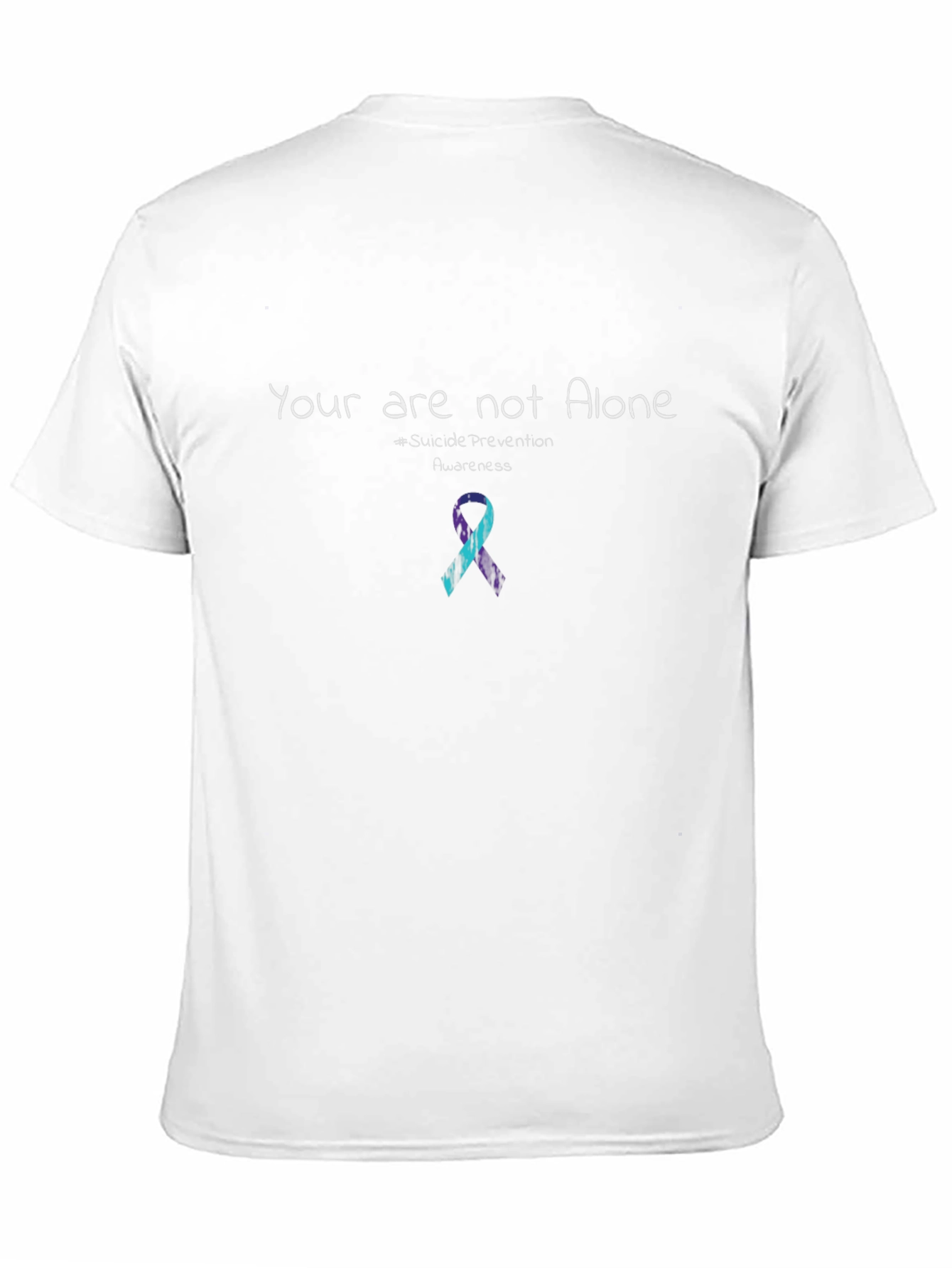 Camiseta Unisex No Estás Solo - Conciencia sobre Suicidio