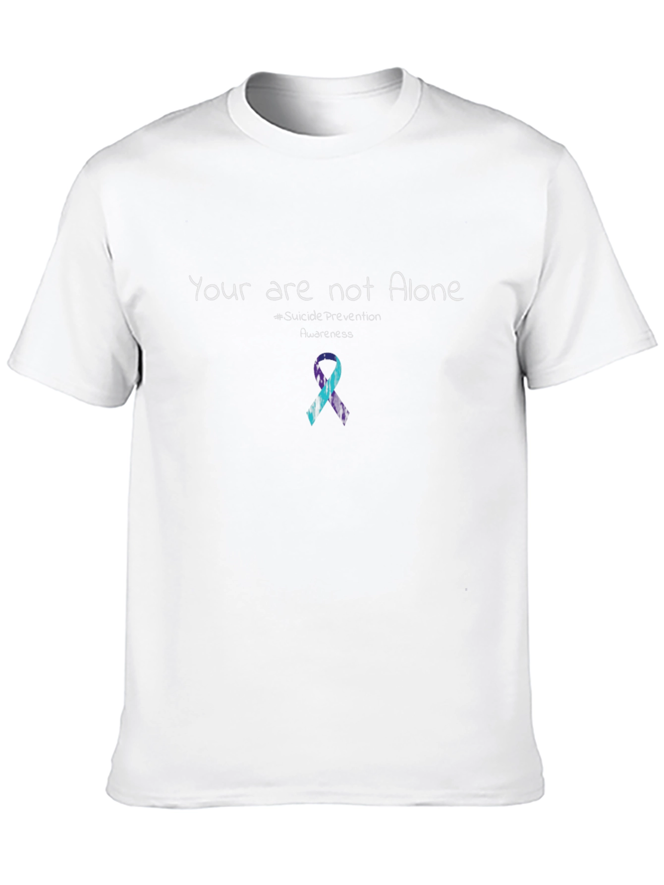 Camiseta Unisex No Estás Solo - Conciencia sobre Suicidio