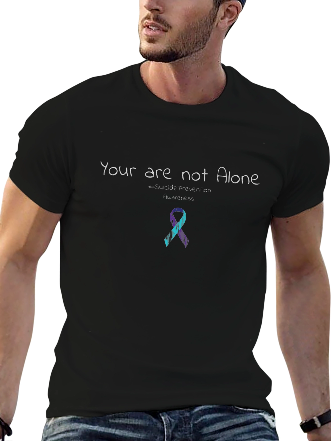Camiseta Unisex No Estás Solo - Conciencia sobre Suicidio