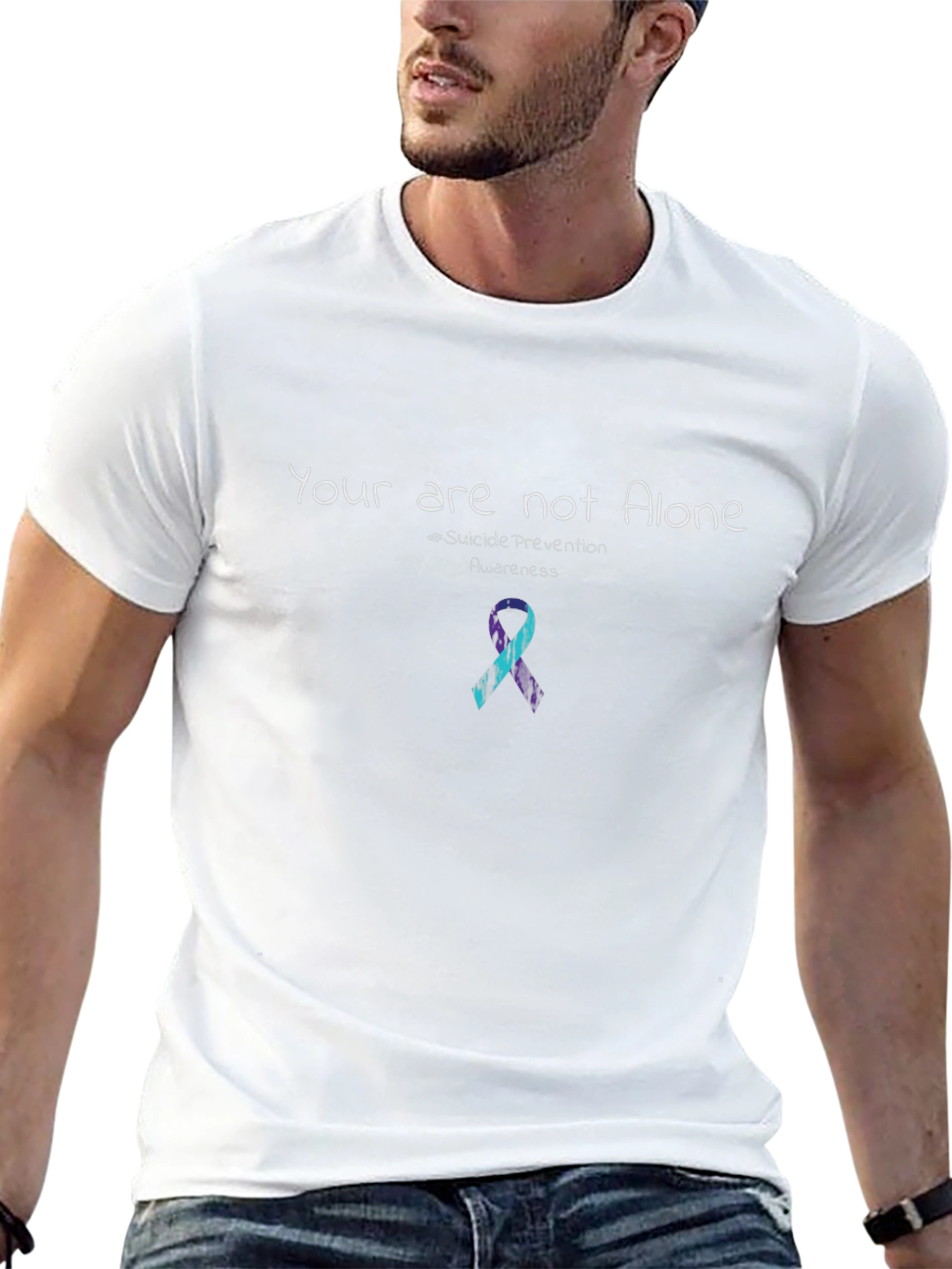 Camiseta Unisex No Estás Solo - Conciencia sobre Suicidio