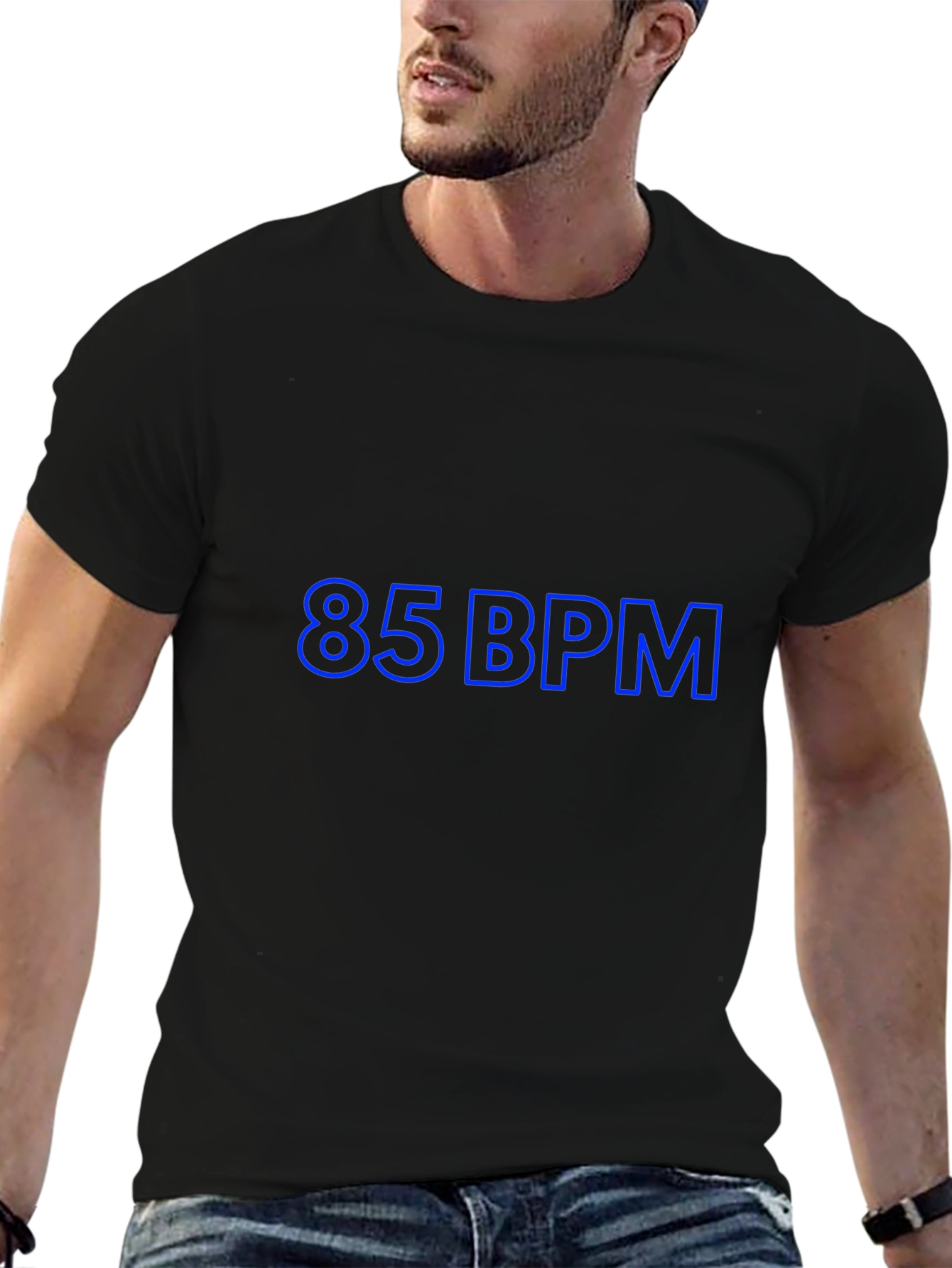 Camiseta Negra con Diseño 85 BPM