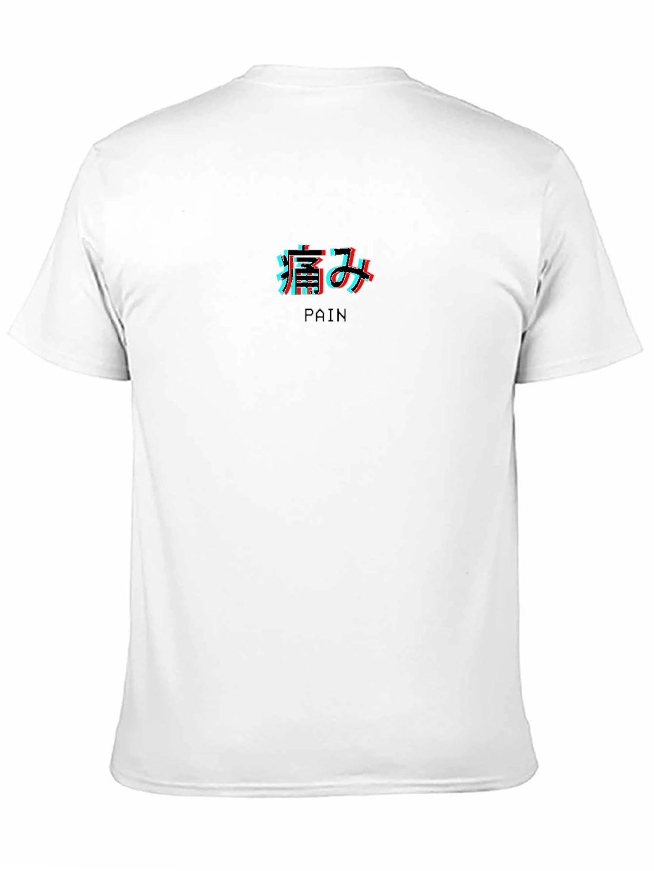 Camiseta Negra Dolor Estilo Japonés